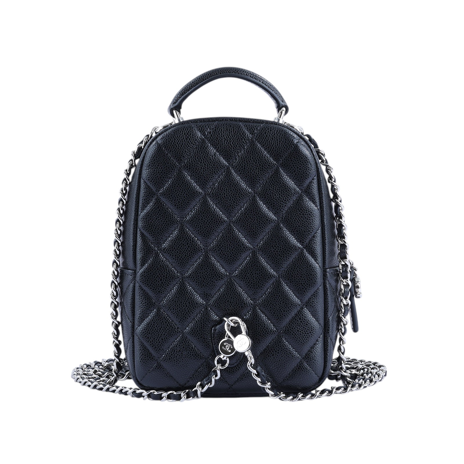 香奈兒 CHANEL 經典 迷你 後背包 AP3753 晶片款 黑金荔枝迷你後背包 原廠盒子/防塵袋/國外購買證明