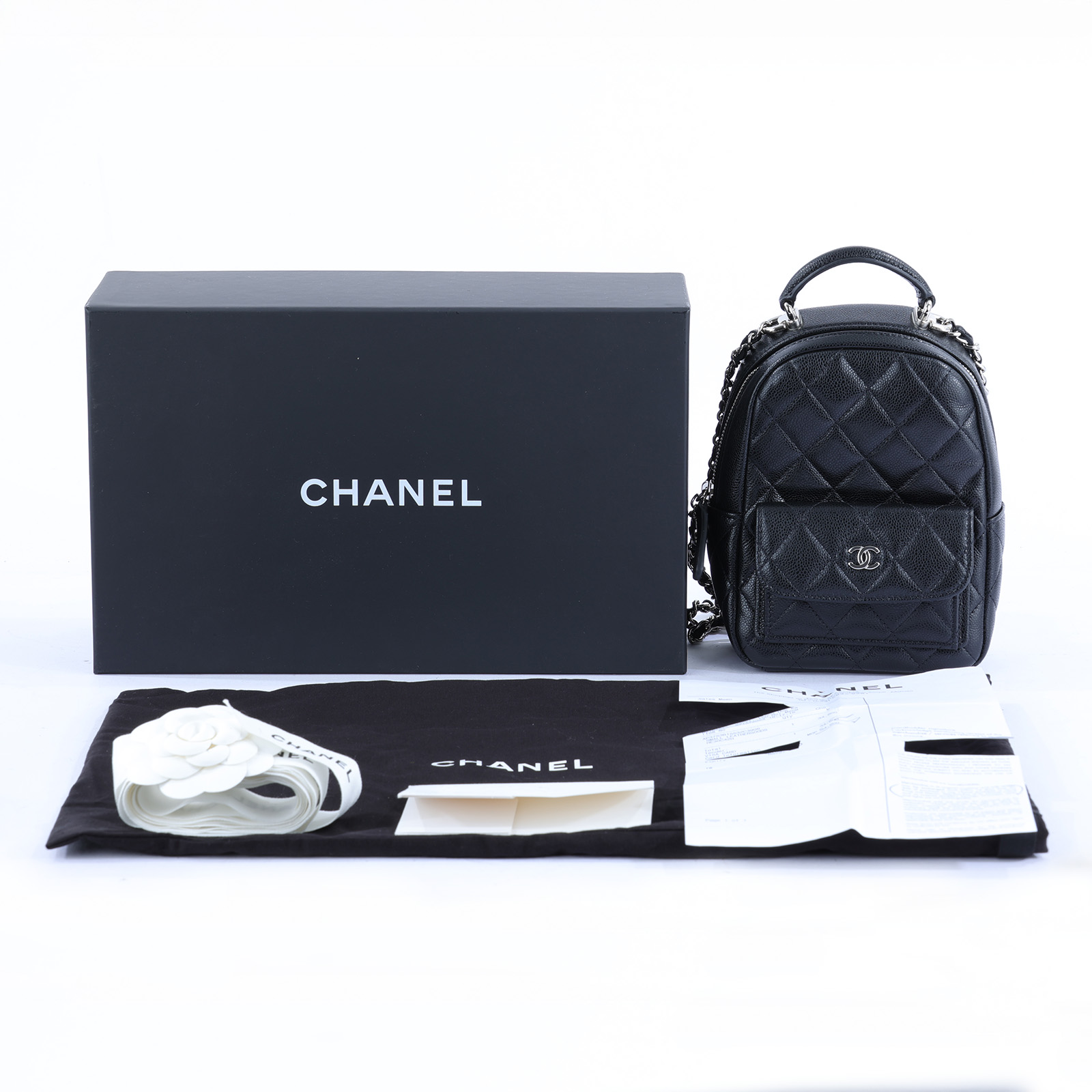 香奈兒 CHANEL 經典 迷你 後背包 AP3753 晶片款 黑金荔枝迷你後背包 原廠盒子/防塵袋/國外購買證明