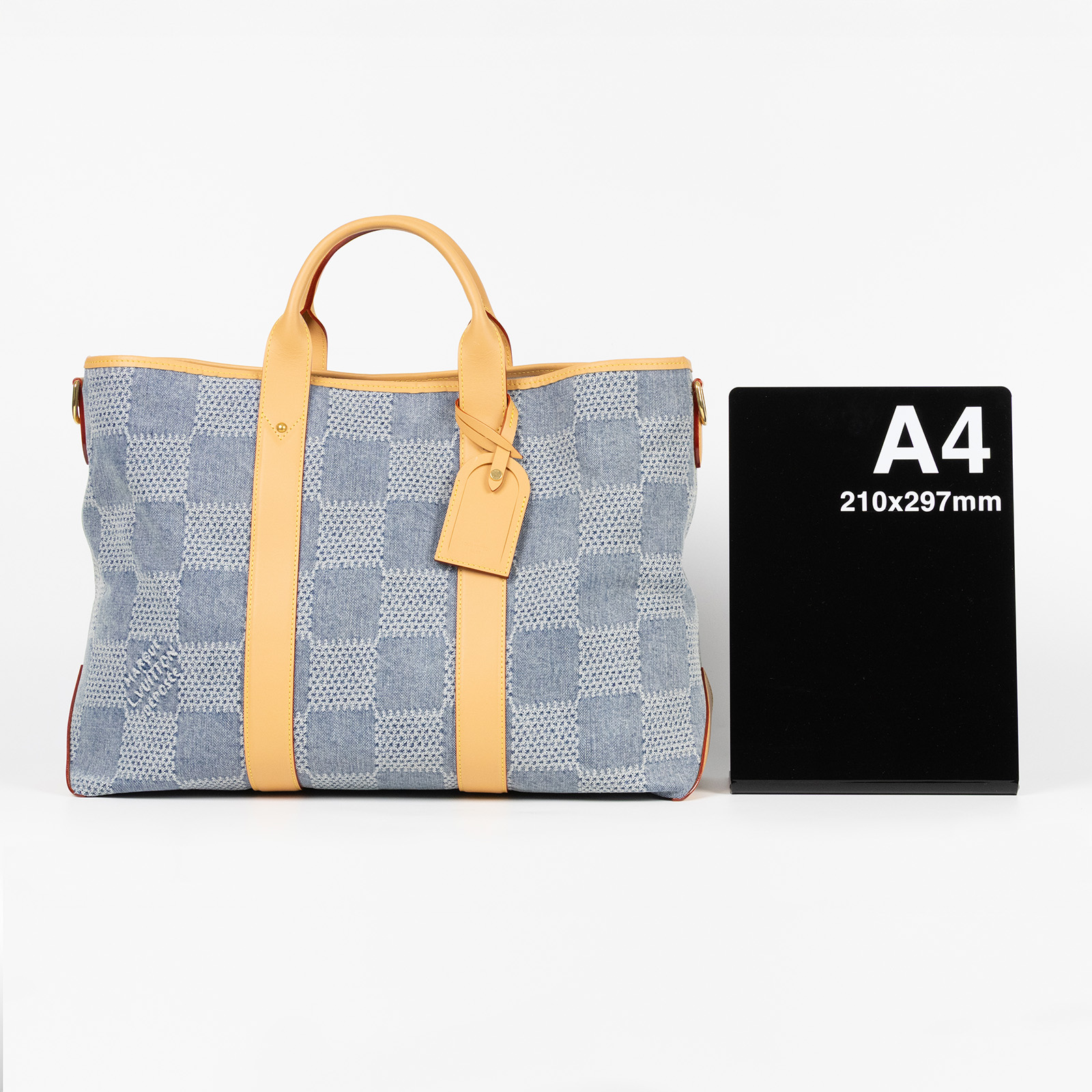 路易威登LOUIS VUITTON Weekend Tote 肩背手提包N40702 晶片款牛仔棋盤 