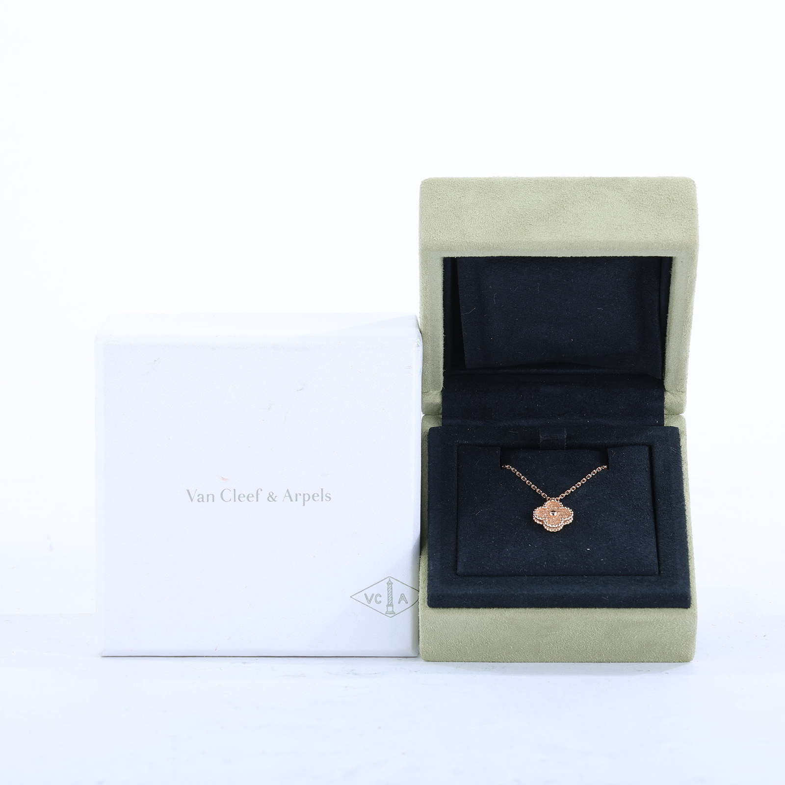 梵克雅寶 Van Cleef & Arpels Vintage Alhambra 吊墜 小型 VCARO8DF00 RG SWEET 幸運草項鍊 原廠盒子