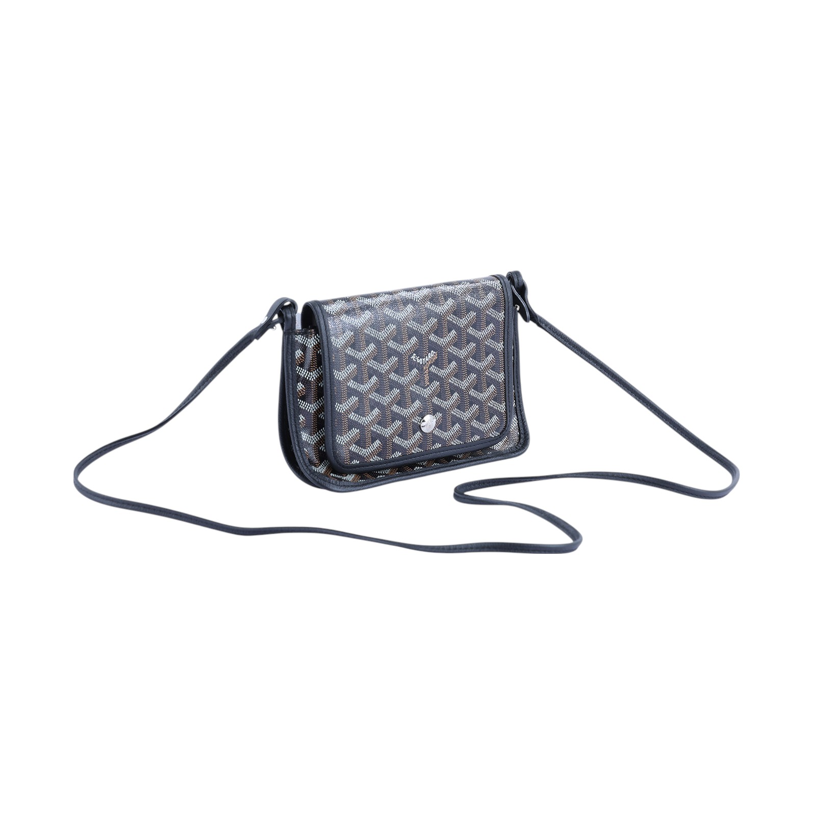 高雅德 GOYARD Plumet Pocket Wallet 肩背 隨身錢包 PLUMETPMLTY 黑PLUMET 防塵袋