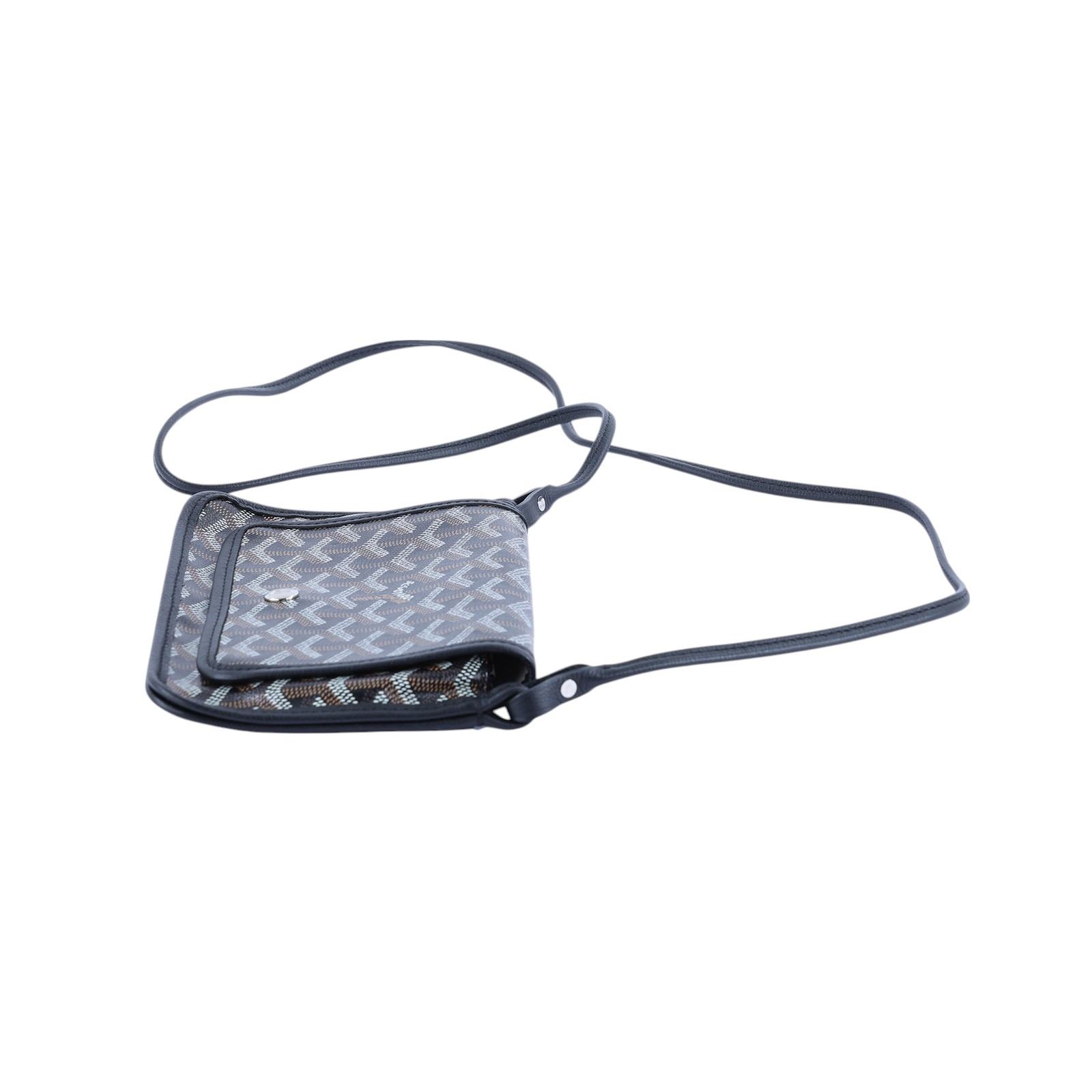 高雅德 GOYARD Plumet Pocket Wallet 肩背 隨身錢包 PLUMETPMLTY 黑PLUMET 防塵袋