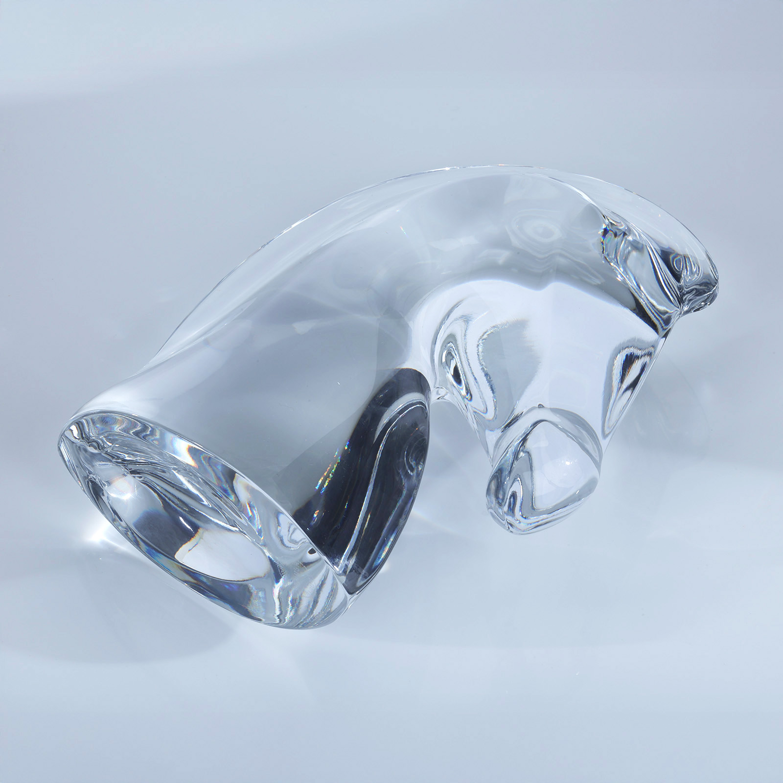 愛馬仕 Hermès Samarcande 紙鎮 SAMARCANDECRYSTAL  透明馬頭雕像 無附屬品