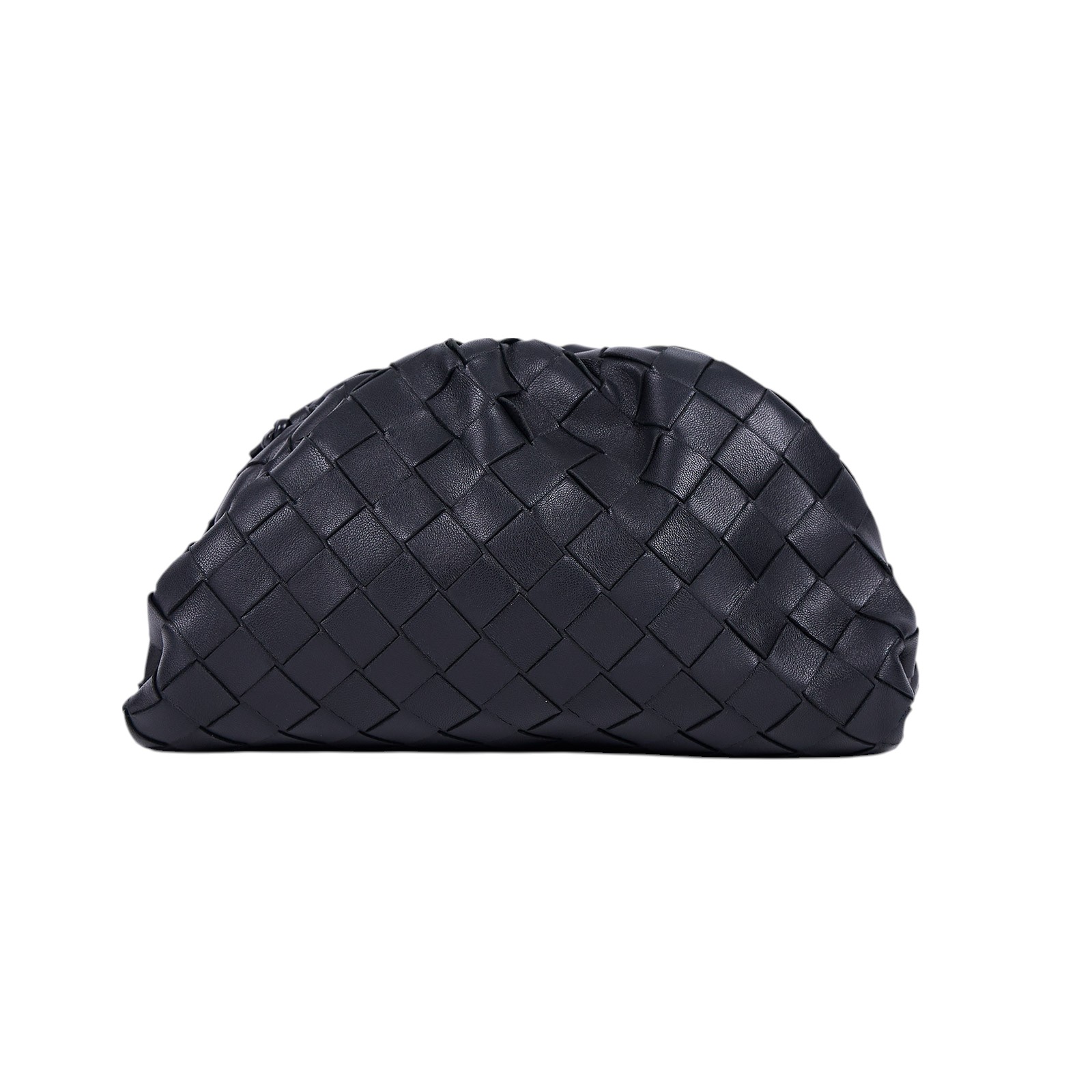 寶緹嘉 BOTTEGA VENETA 迷你Pouch手拿包 585852 黑色編織雲朵包 防塵袋