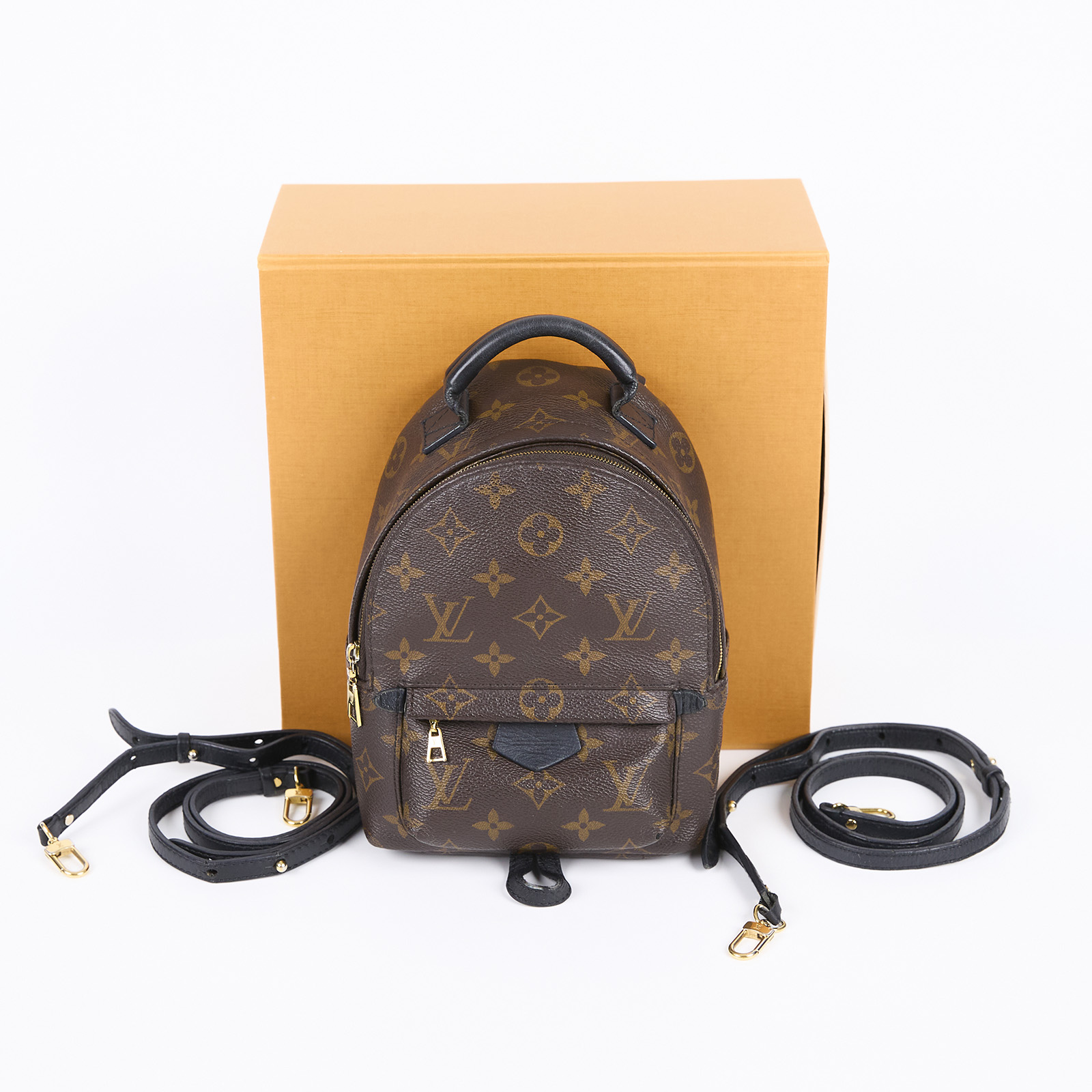 路易威登 LOUIS VUITTON Palm Springs Monogram帆布 Mini 拉鍊 後背包 M41562 原花後背包MINI 原廠盒子