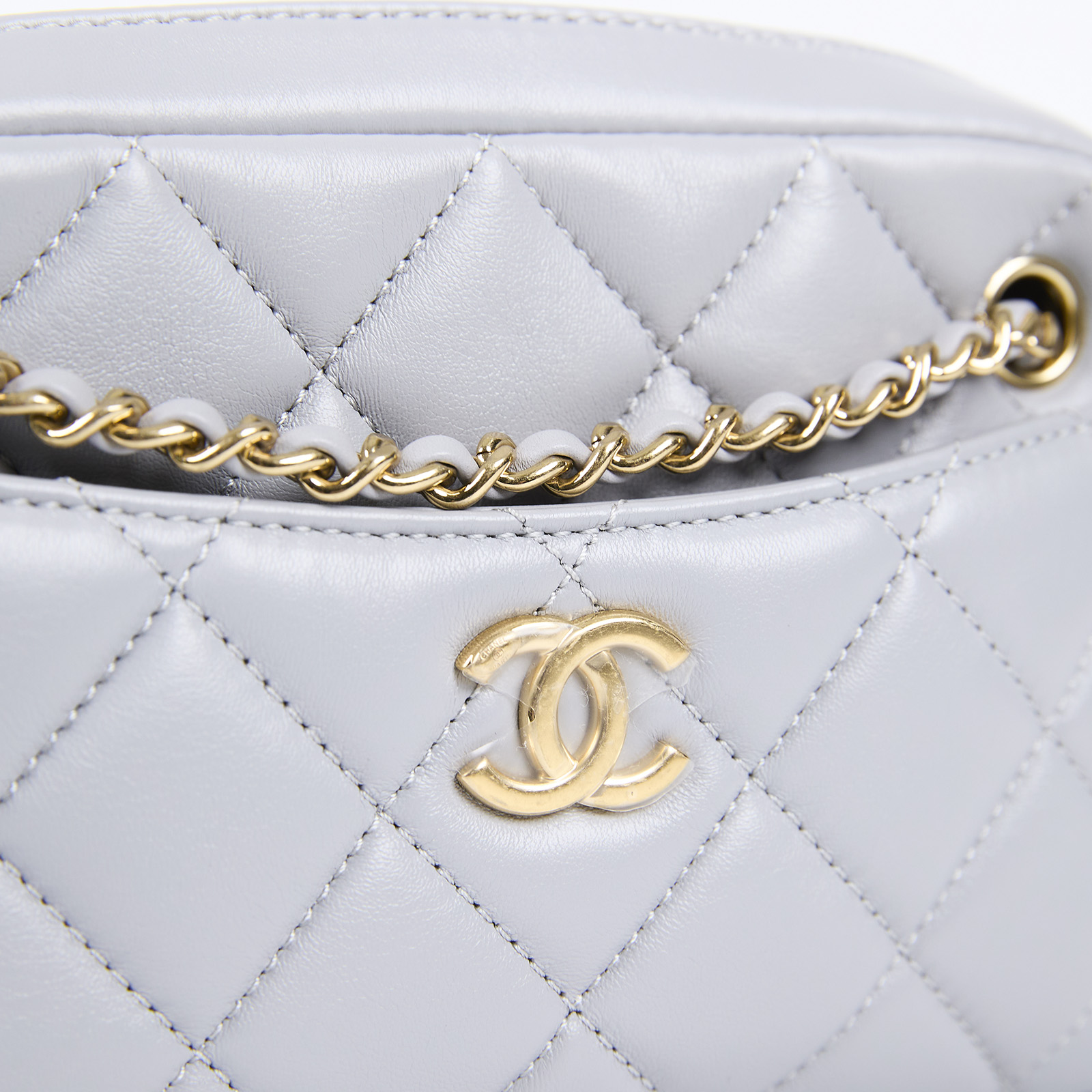 香奈兒 CHANEL Camera Case 相機包 AS5190 晶片款 灰色相機包 原廠盒子/防塵袋