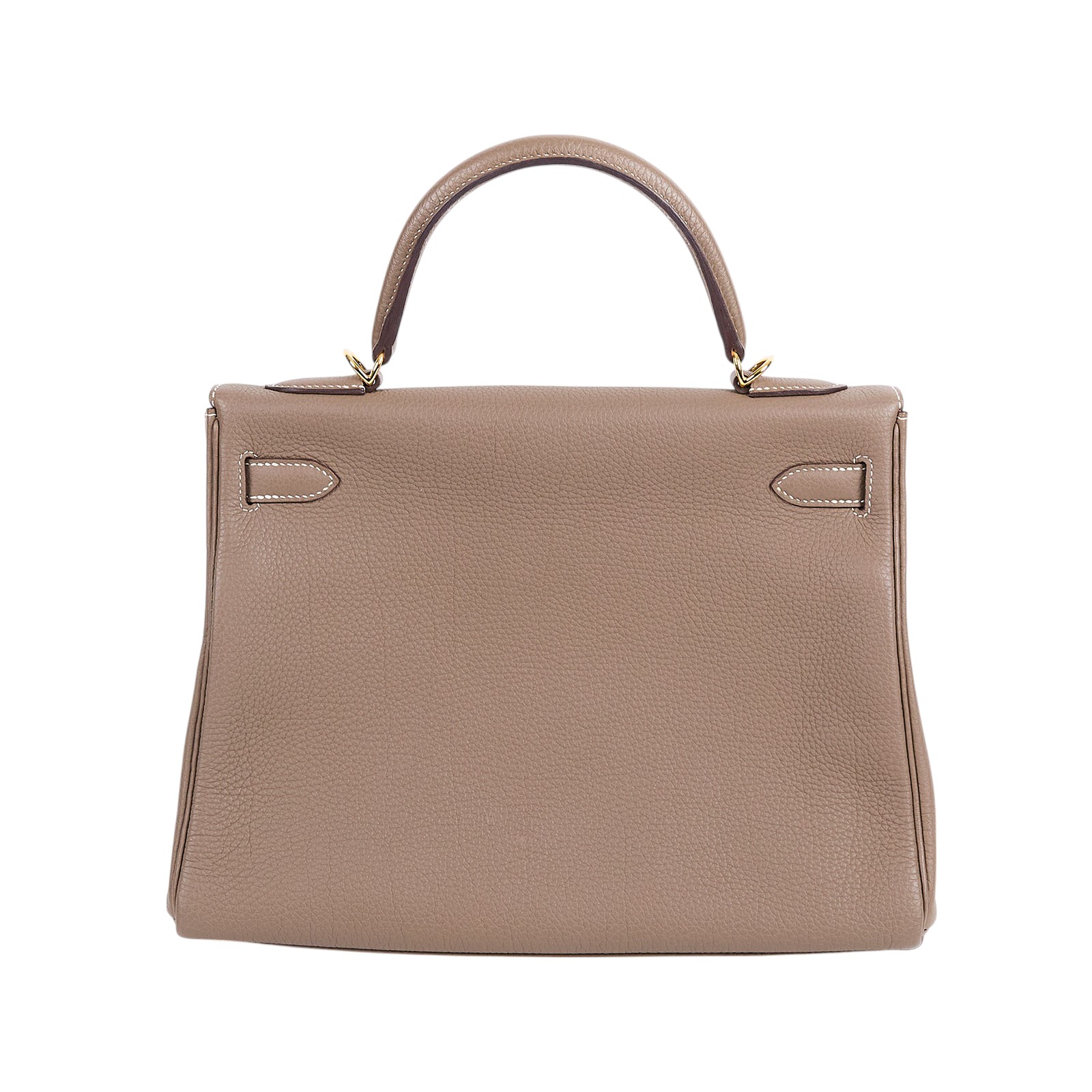 愛馬仕 Hermès Kelly Bag 凱莉包 32 KL32 A刻 大象灰金扣KELLY32 防塵袋/鎖組