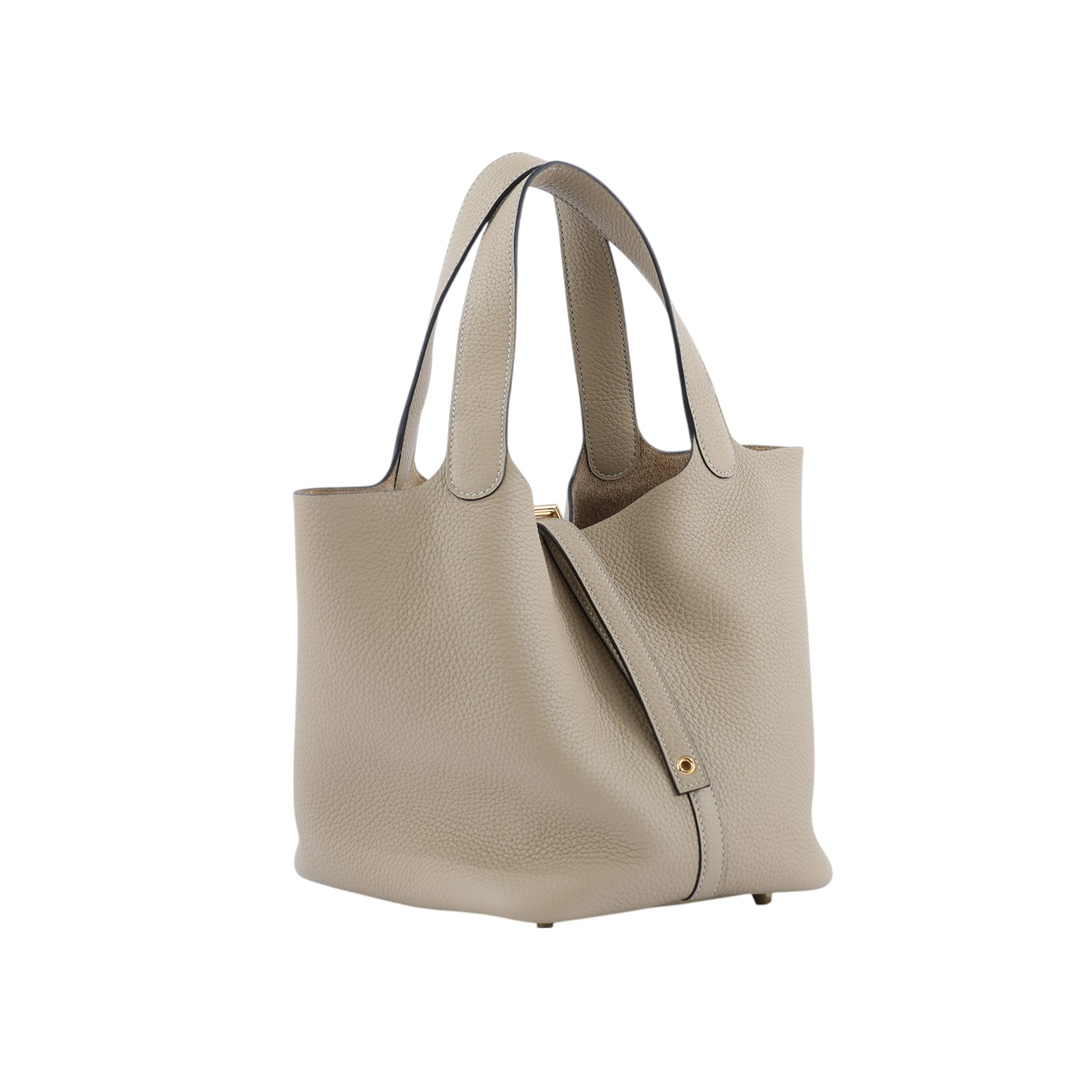 愛馬仕 Hermès Picotin Lock 22 菜籃子包 PT22 K刻 色號S2 TC 風衣灰PICOTIN22 原廠盒子/防塵袋/鎖組