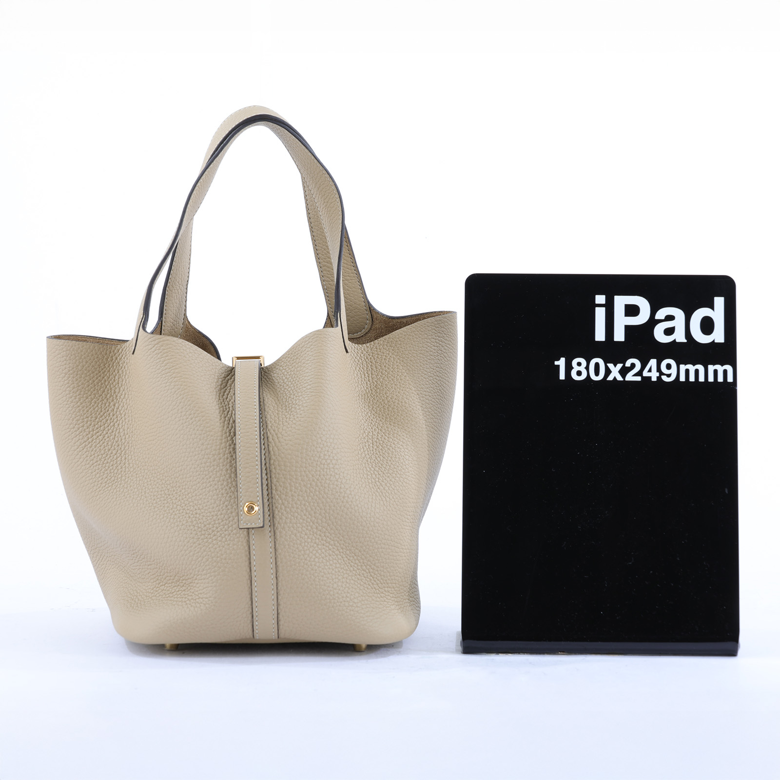 愛馬仕 Hermès Picotin Lock 22 菜籃子包 PT22 K刻 色號S2 TC 風衣灰PICOTIN22 原廠盒子/防塵袋/鎖組