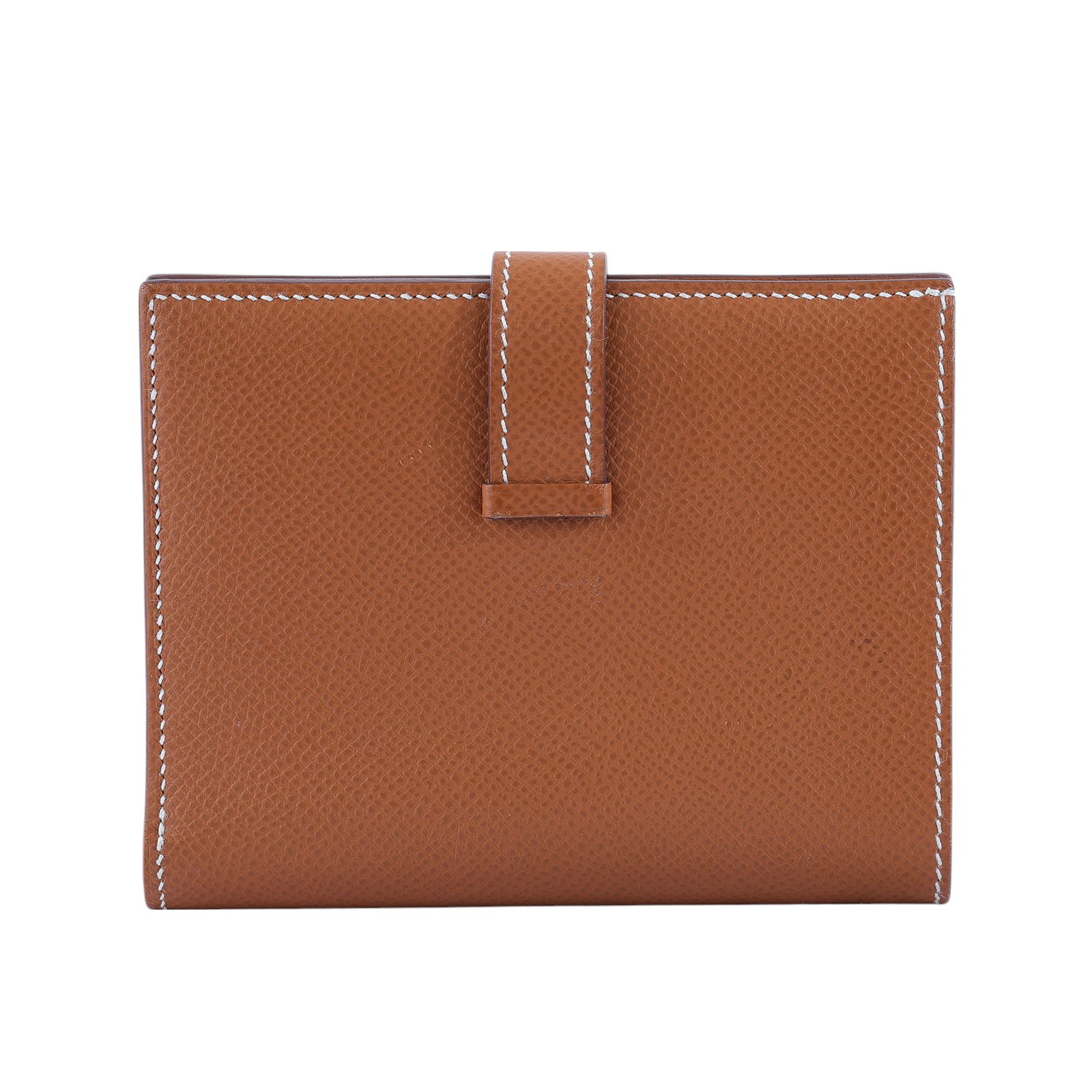 愛馬仕 Hermès Bearn 短夾 BEARN Y刻 金棕BEARN短夾 無附屬品