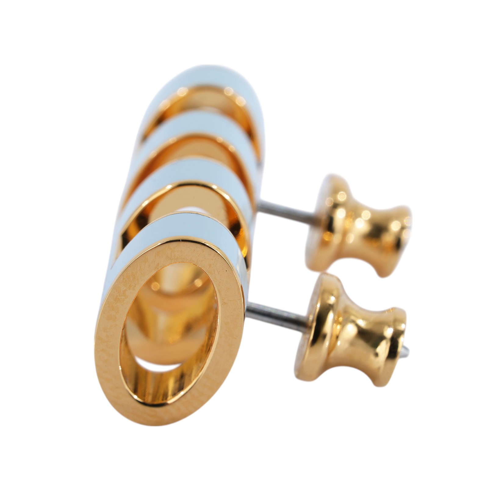 愛馬仕 Hermès Mini Pop H 耳釘 POPHE  寶寶藍MINI POP H耳環 原廠盒子