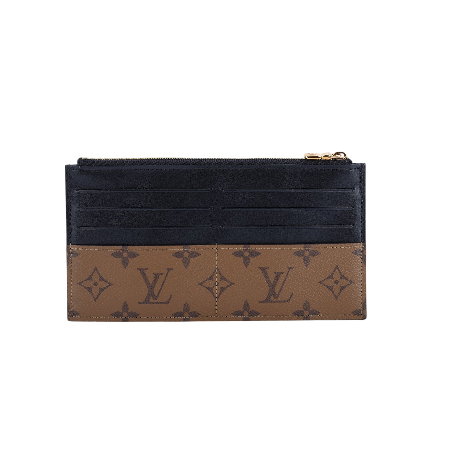 路易威登 LOUIS VUITTON Slim Purse 卡片夾 M80390 晶片款 雙色錢夾 防塵袋/原廠盒子