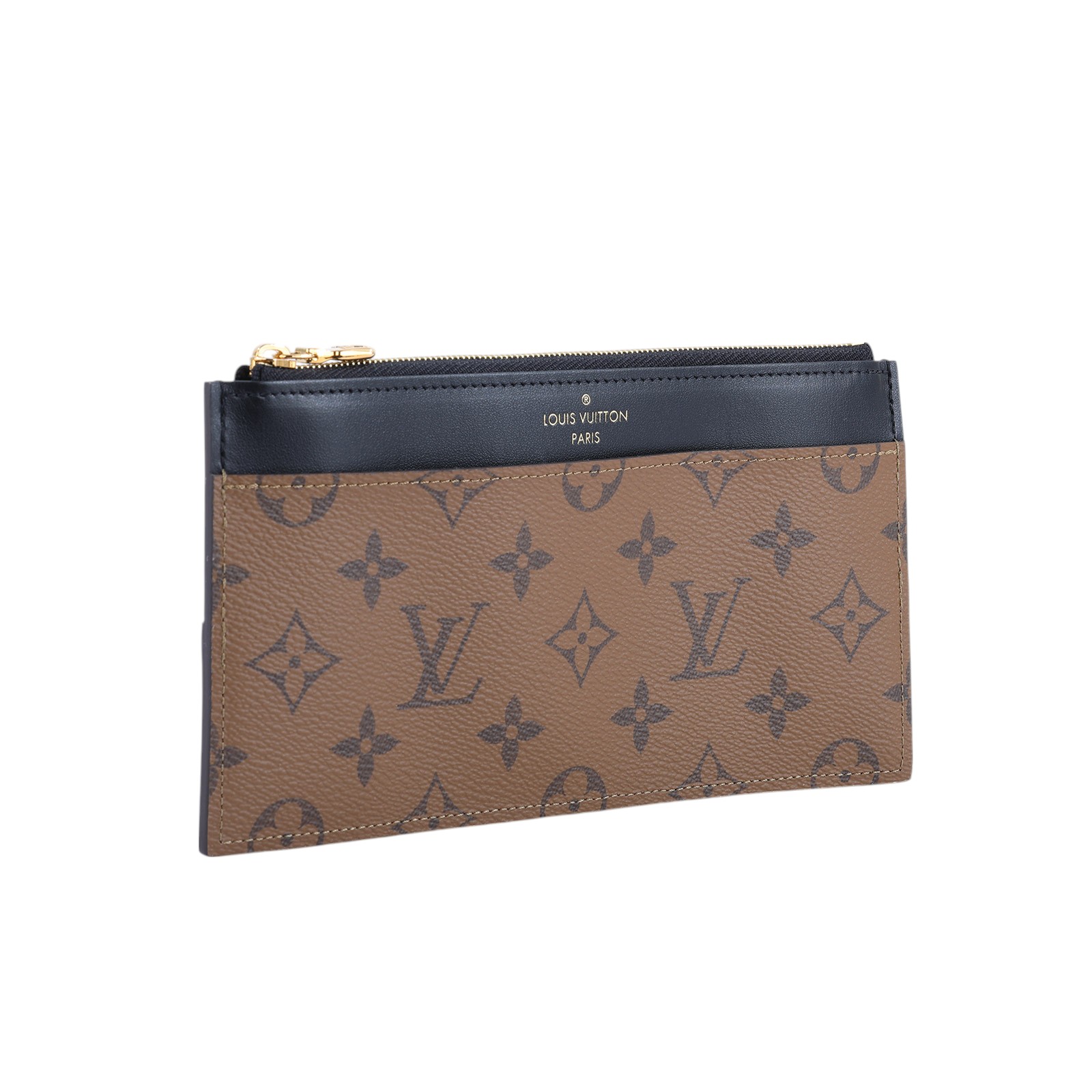 路易威登 LOUIS VUITTON Slim Purse 卡片夾 M80390 晶片款 雙色錢夾 防塵袋/原廠盒子