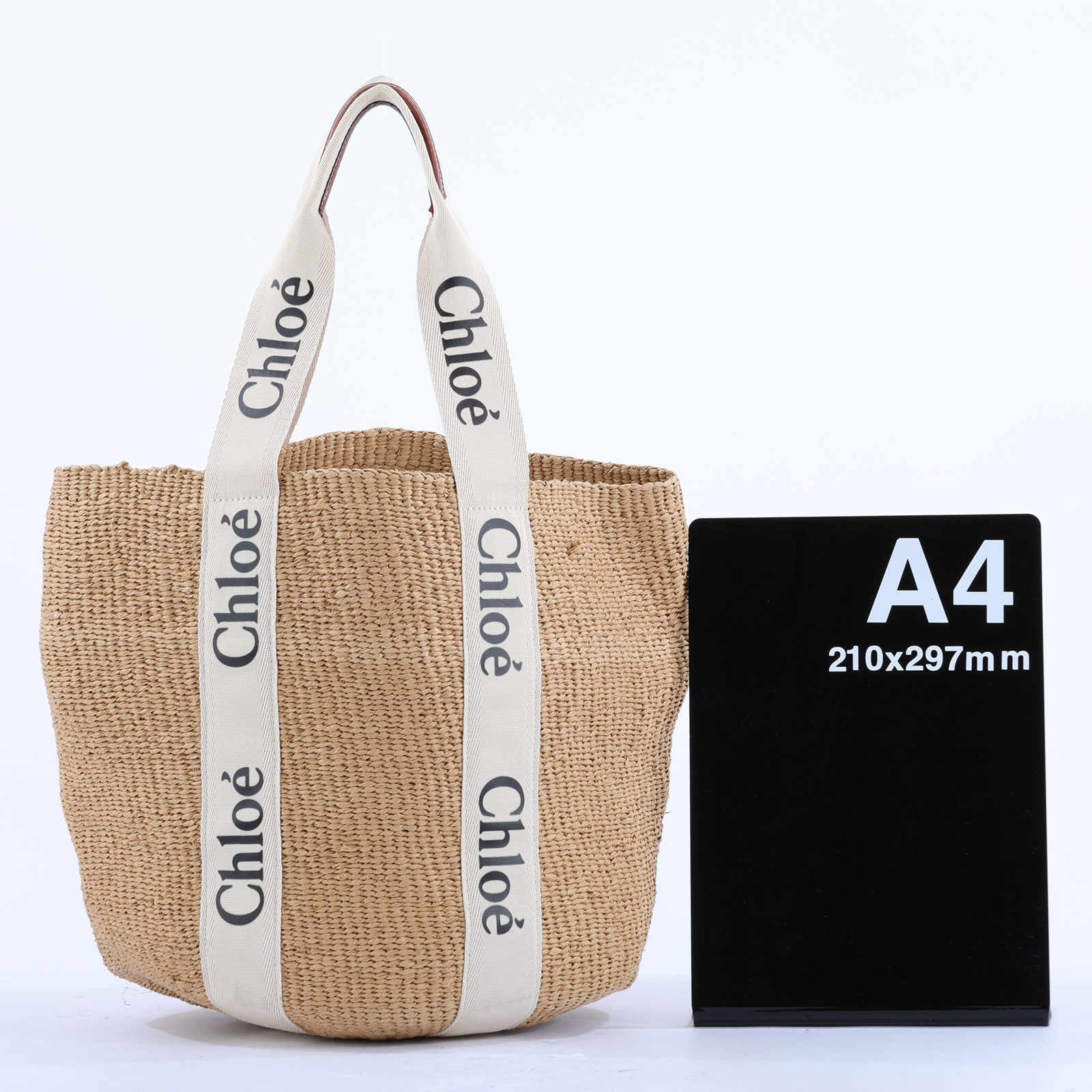 蔻依 CHLOE Large Woody 手提包 CHC22SS380G55101 草編WOODY 防塵袋