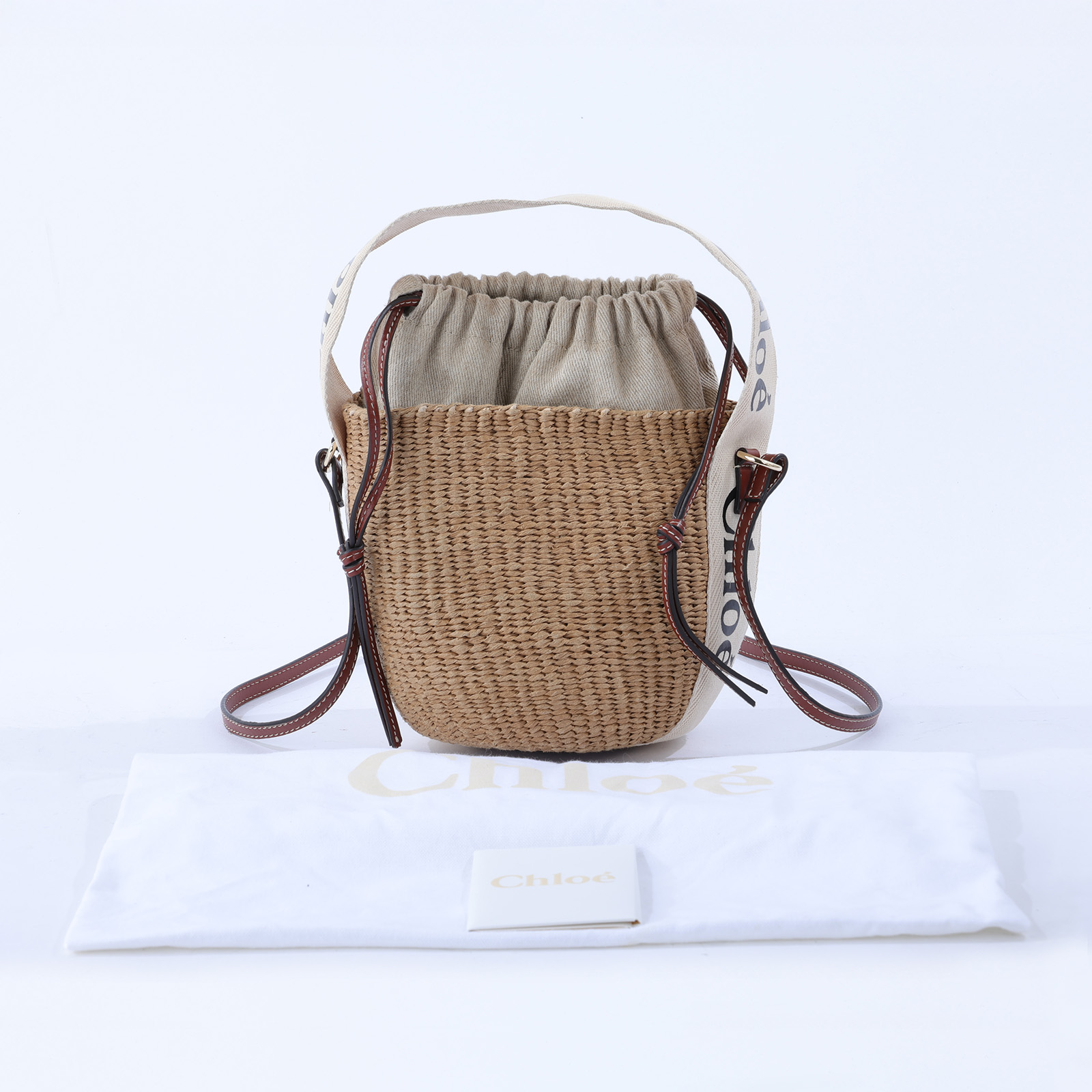蔻依 CHLOE Mifuko Woody Small 水桶包 CHC22SS381G55101 MIFUKO草編水桶包 防塵袋/保證卡