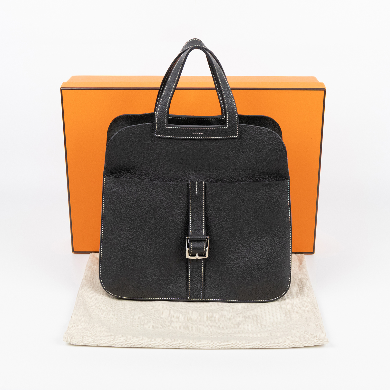愛馬仕 Hermès Halzan 31 手拿 手提 肩背 斜背包 HZ31 T刻 深灰 HALZAN31 原廠盒子/防塵袋