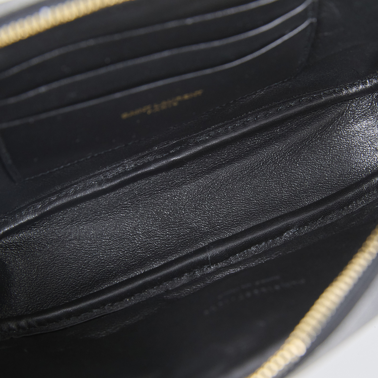 聖羅蘭 YSL SAINT LAURENT Lou 迷你相機包 ALM6180571020 黑金魚子醬相機包 原廠盒子/防塵袋