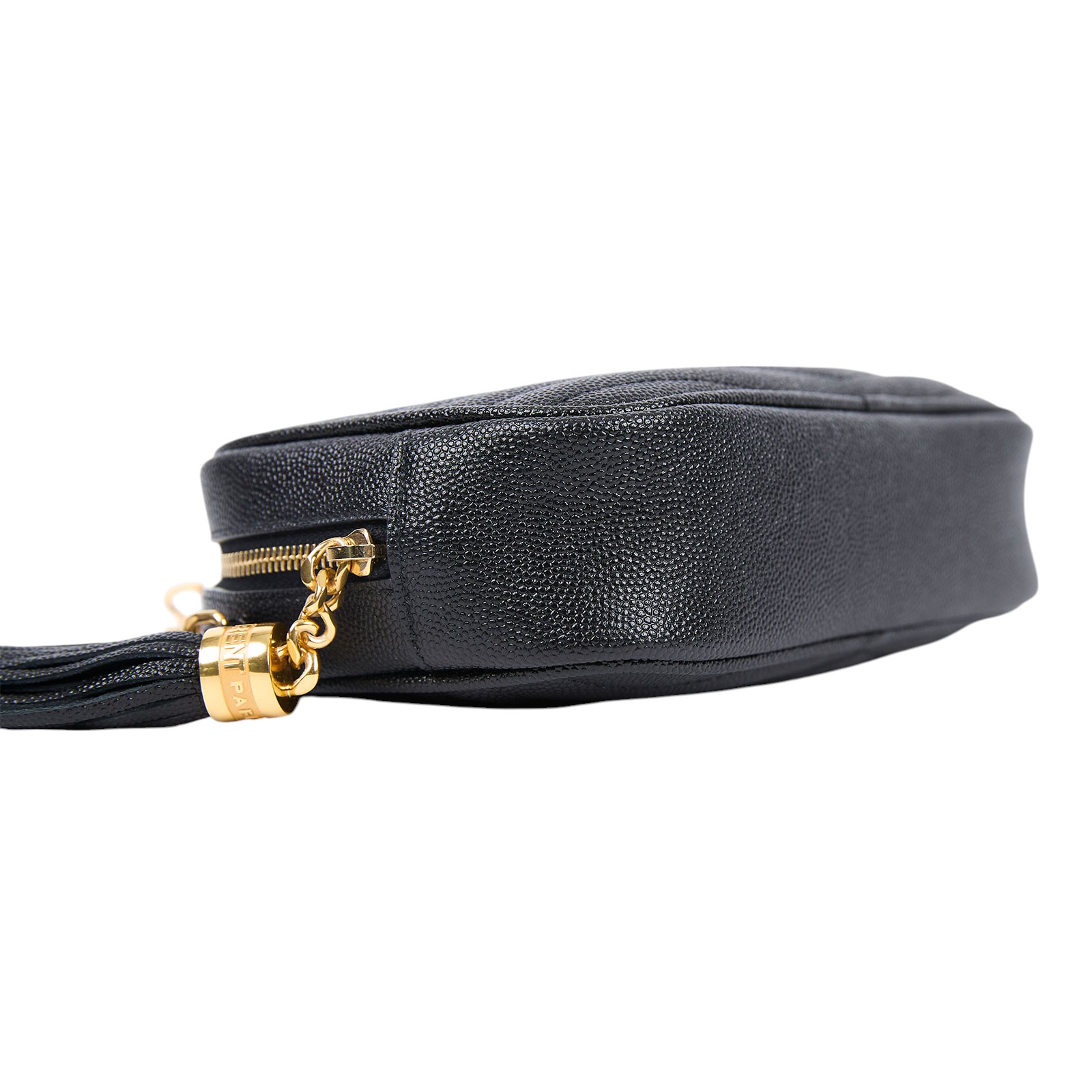 聖羅蘭 YSL SAINT LAURENT Lou 迷你相機包 ALM6180571020 黑金魚子醬相機包 原廠盒子/防塵袋