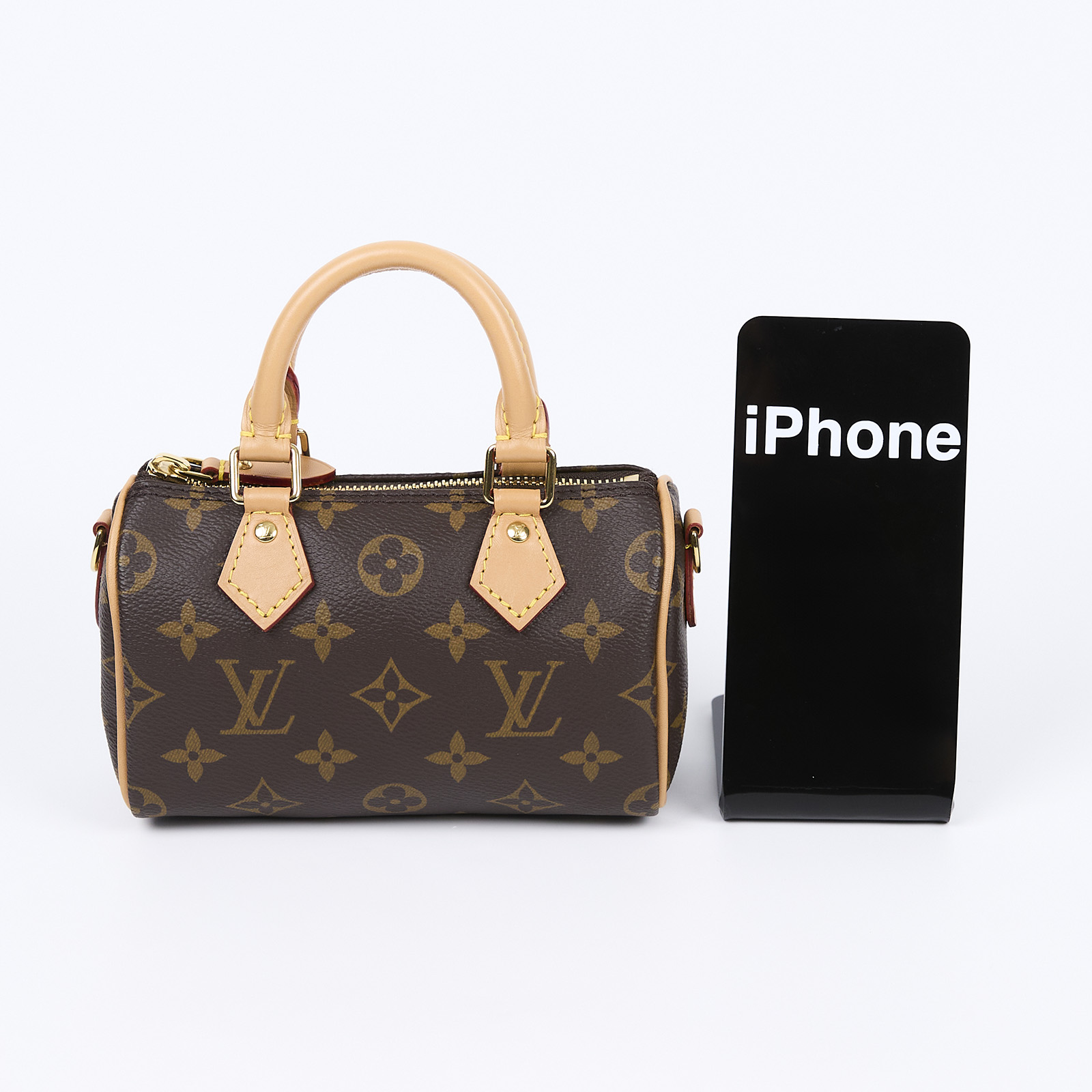 路易威登 LOUIS VUITTON Nano Speedy 原花 手提 肩背包 M81085 原花NANO SPEEDY 防塵袋/原廠盒子
