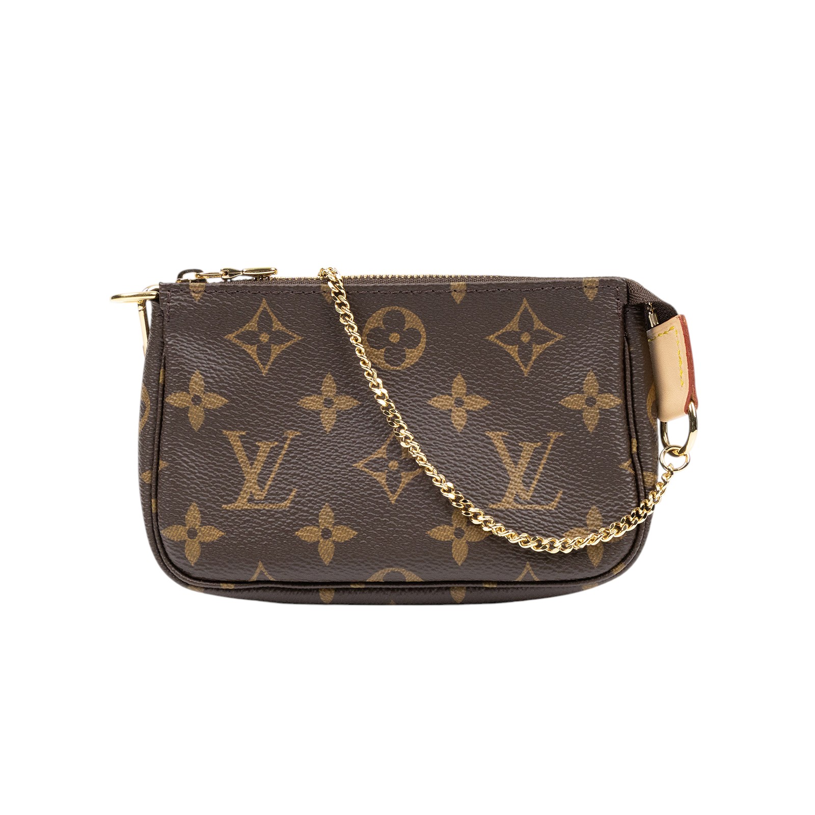 路易威登 LOUIS VUITTON Monogram塗層帆布 鏈帶 迷你小皮包 M58009 原花麻將包 防塵袋