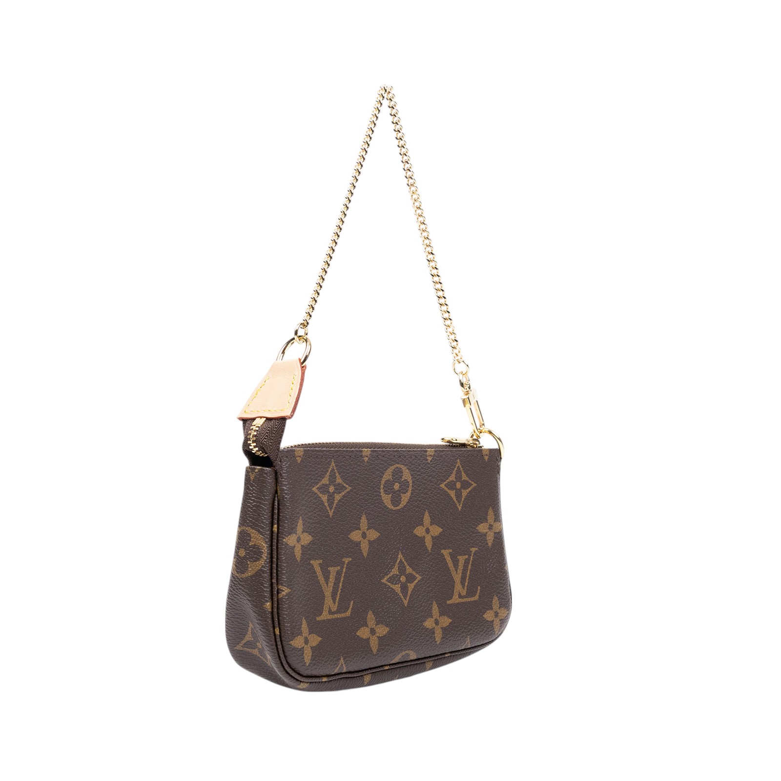 路易威登 LOUIS VUITTON Monogram塗層帆布 鏈帶 迷你小皮包 M58009 原花麻將包 防塵袋
