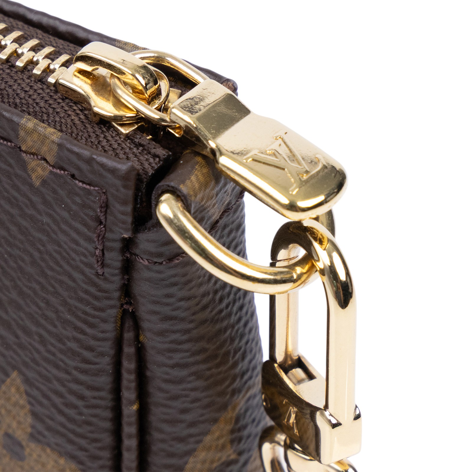 路易威登 LOUIS VUITTON Monogram塗層帆布 鏈帶 迷你小皮包 M58009 原花麻將包 防塵袋
