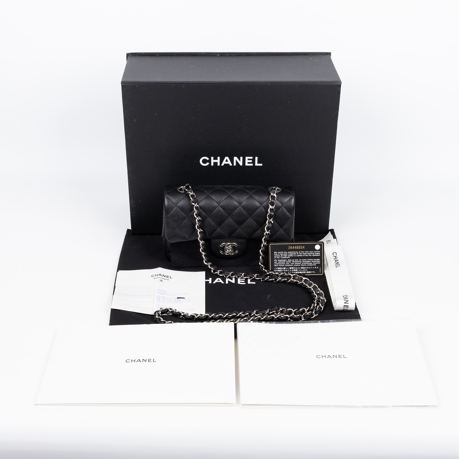 香奈兒 CHANEL CF 迷你 口蓋包 A69900 黑荔枝COCO20 原廠盒子/防塵袋/保證卡/購買證明