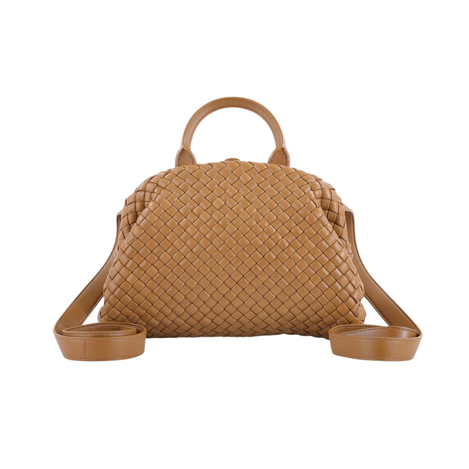 寶緹嘉 BOTTEGA VENETA Handle 手提包 小型 691188V01D1 棕HANDLE INTRECCIATO 防塵袋