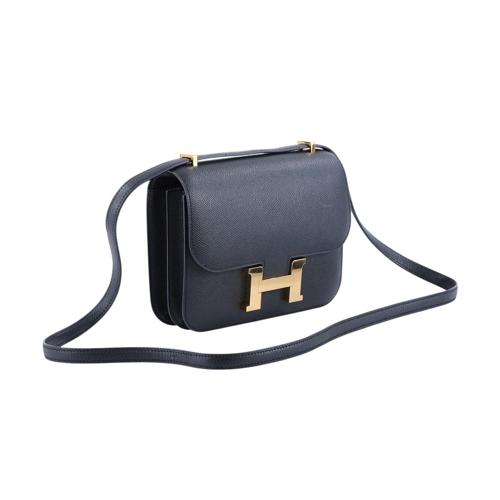 愛馬仕 Hermès Constance Bag 康康包 MIni 18 CN18 D刻 黑金CONSTANCE18 防塵袋