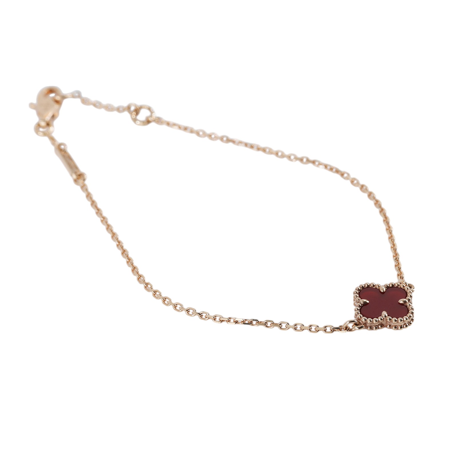 梵克雅寶 Van Cleef & Arpels Sweet Alhambra 吊墜 VCARN59K00_改短1.5cm  原廠盒子/保證卡/購買證明/截短鍊子
