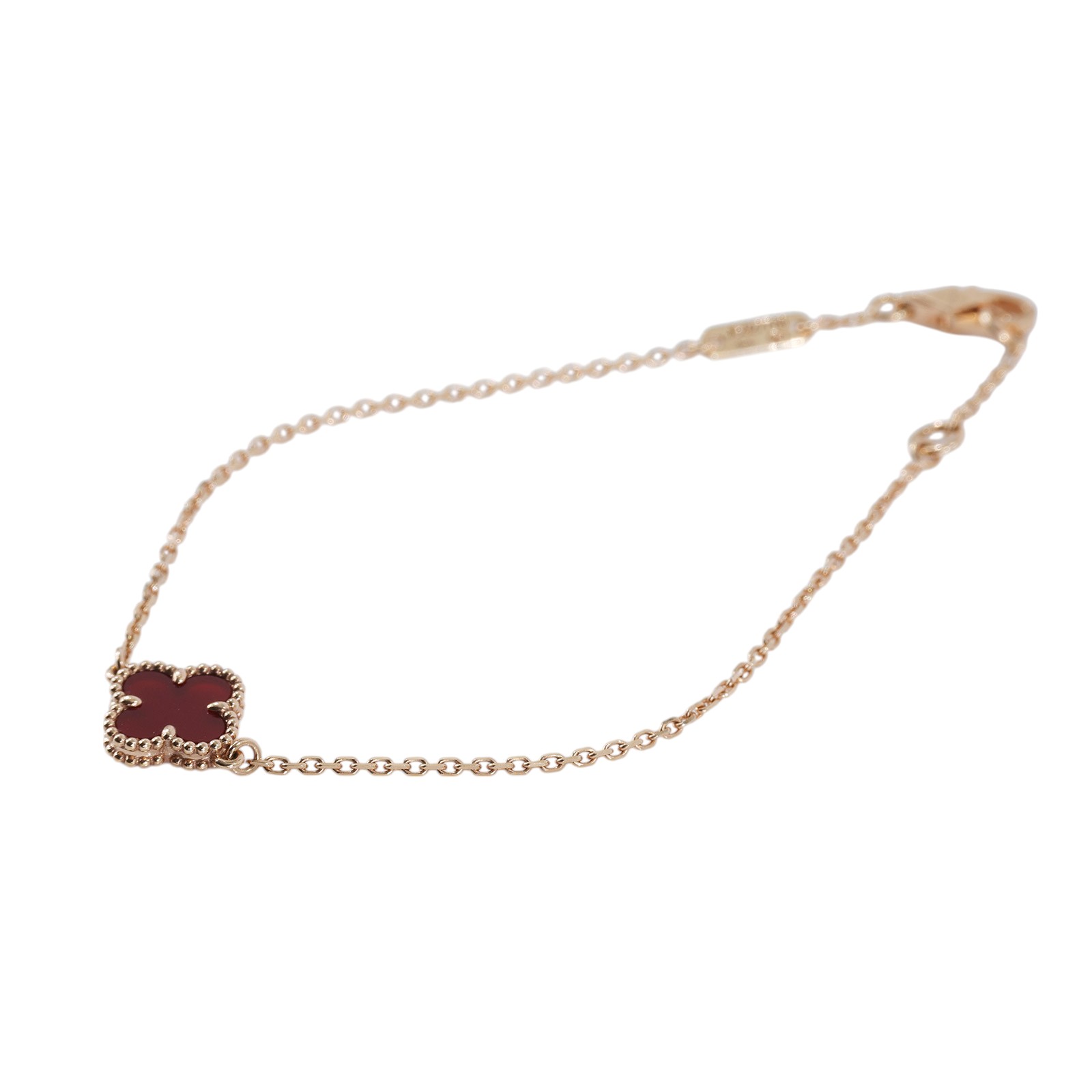 梵克雅寶 Van Cleef & Arpels Sweet Alhambra 吊墜 VCARN59K00_改短1.5cm  原廠盒子/保證卡/購買證明/截短鍊子