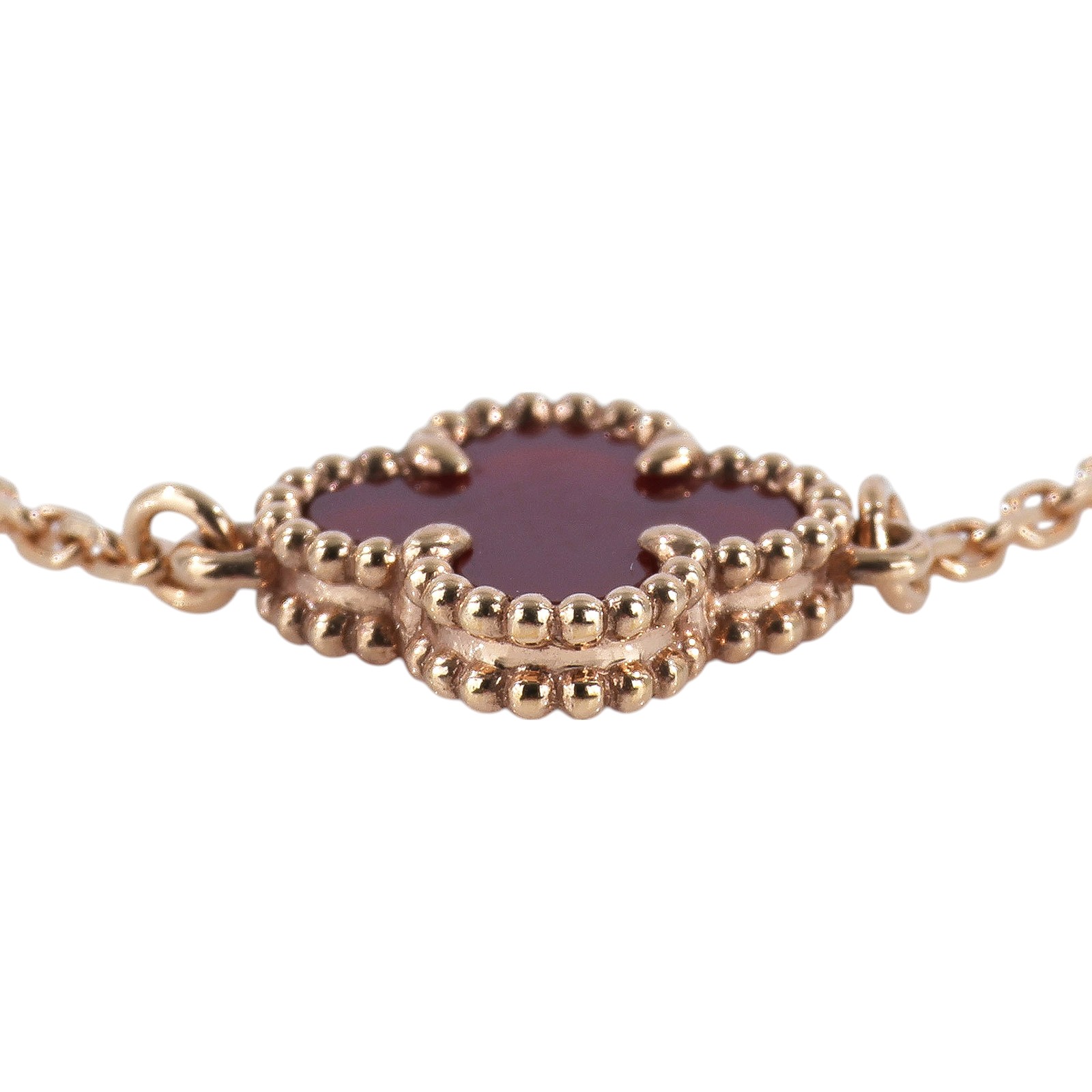 梵克雅寶 Van Cleef & Arpels Sweet Alhambra 吊墜 VCARN59K00_改短1.5cm  原廠盒子/保證卡/購買證明/截短鍊子