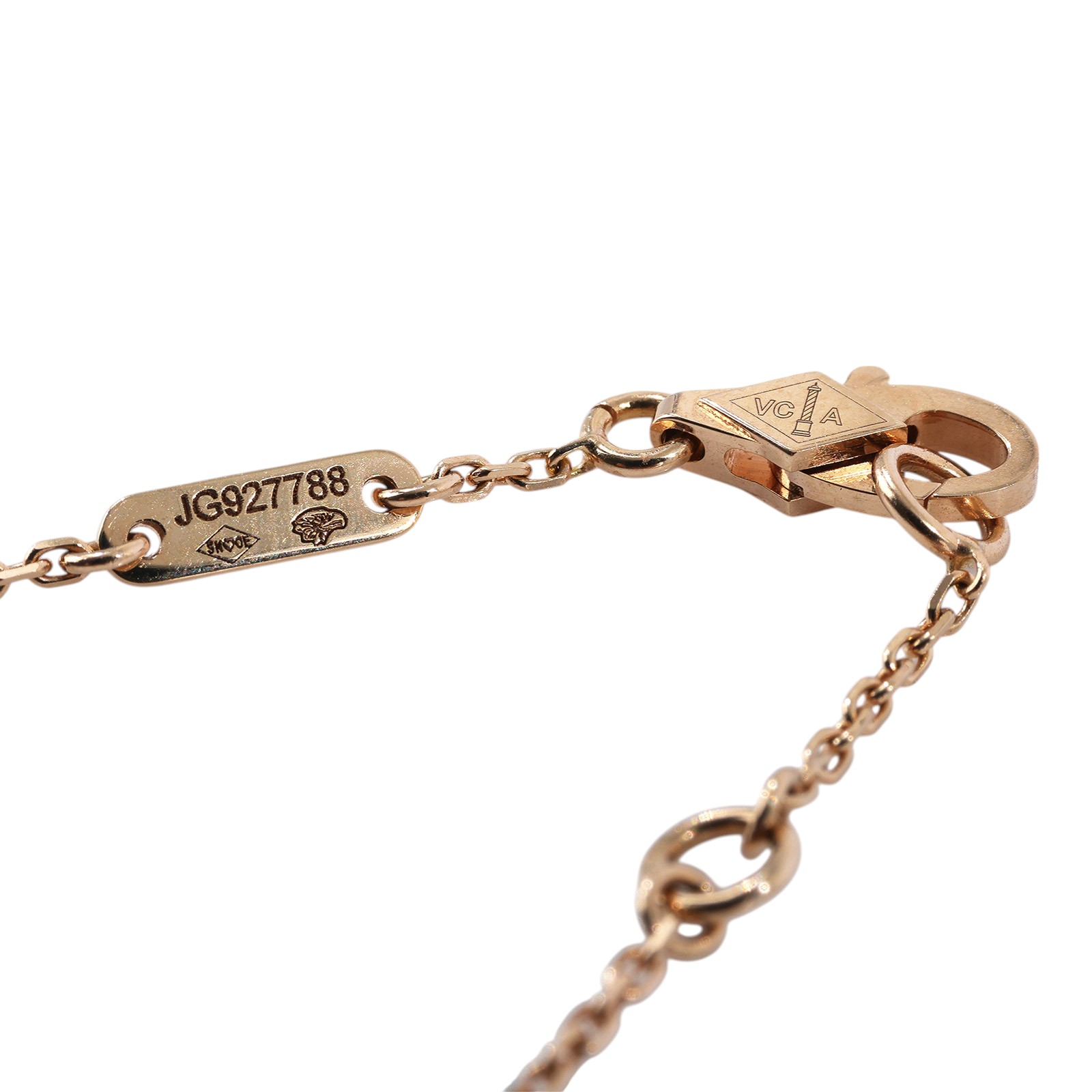 梵克雅寶 Van Cleef & Arpels Sweet Alhambra 吊墜 VCARN59K00_改短1.5cm  原廠盒子/保證卡/購買證明/截短鍊子