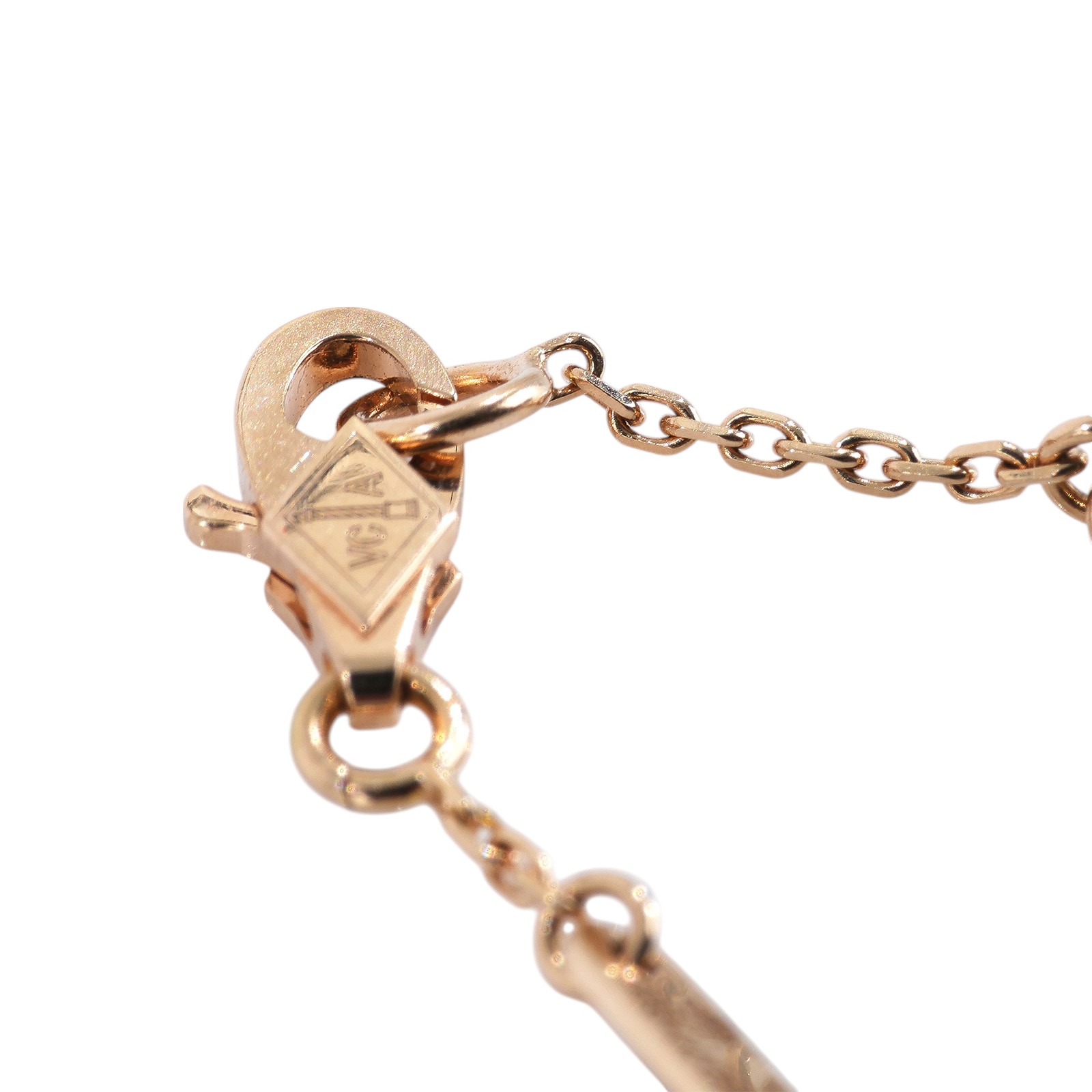梵克雅寶 Van Cleef & Arpels Sweet Alhambra 吊墜 VCARN59K00_改短1.5cm  原廠盒子/保證卡/購買證明/截短鍊子