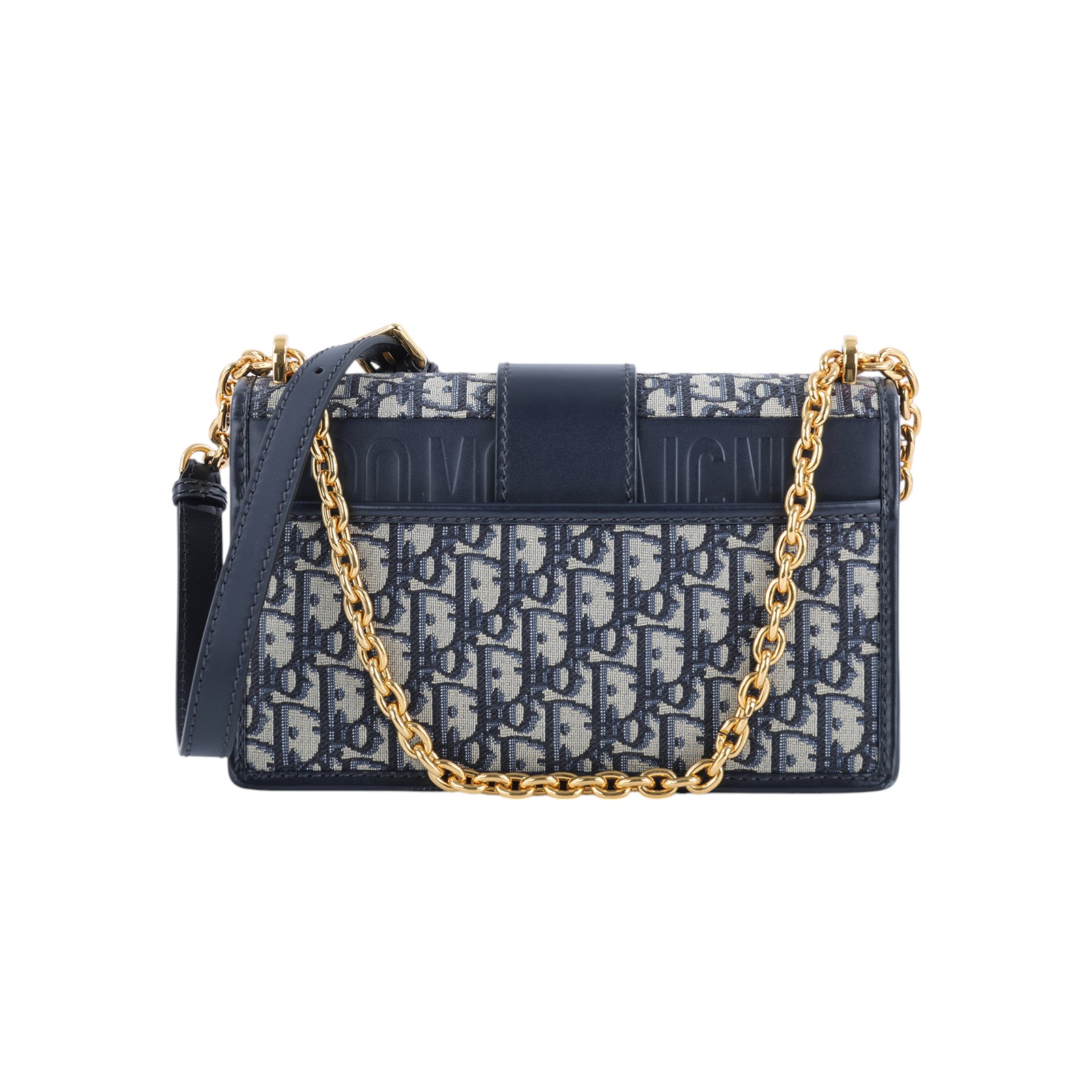 迪奧 CHRISTIAN DIOR 30 Montaigne 鏈帶 肩背手提包 藍色 M9208UTZQ 藍緹花蒙田30鍊帶款 原廠盒子