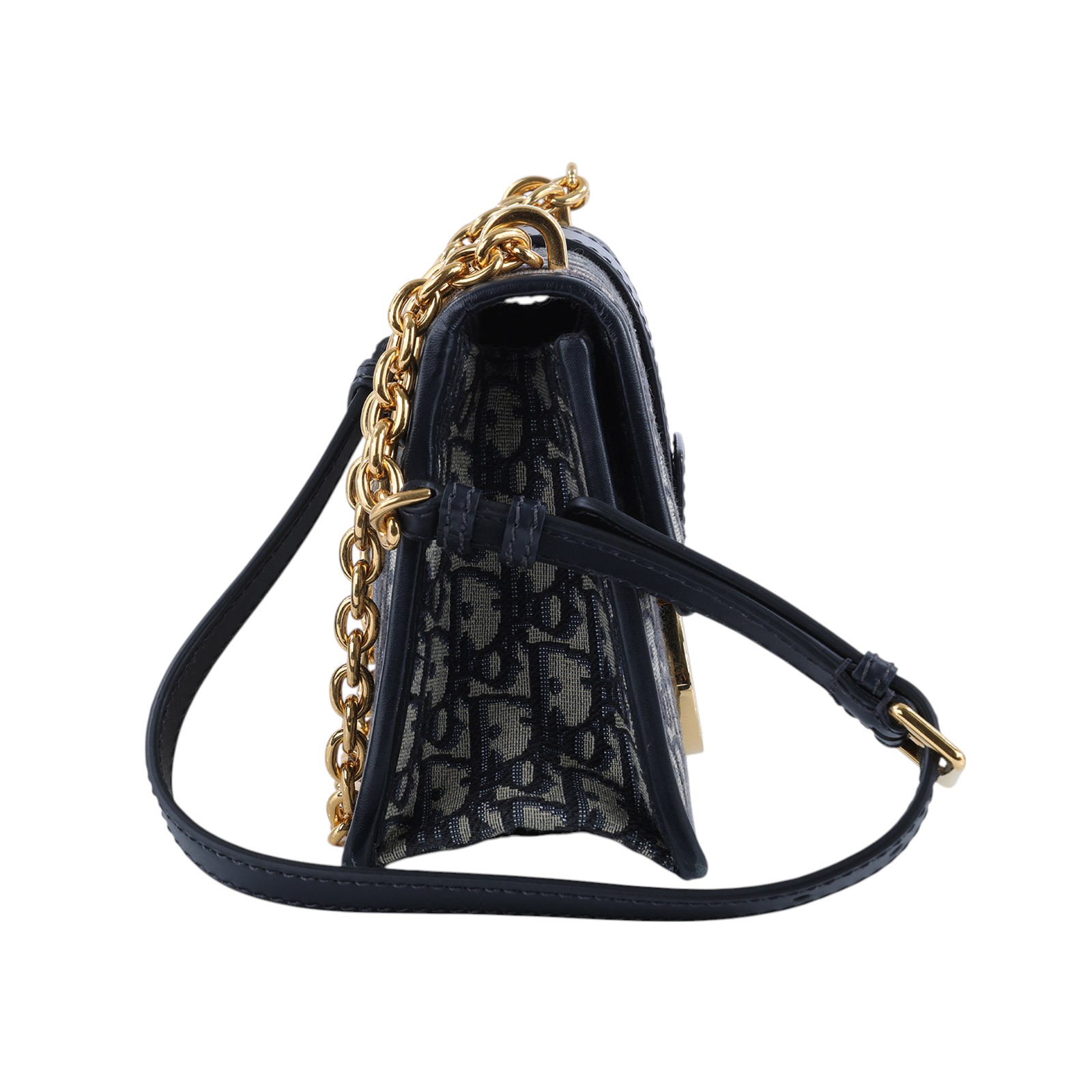 迪奧 CHRISTIAN DIOR 30 Montaigne 鏈帶 肩背手提包 藍色 M9208UTZQ 藍緹花蒙田30鍊帶款 原廠盒子