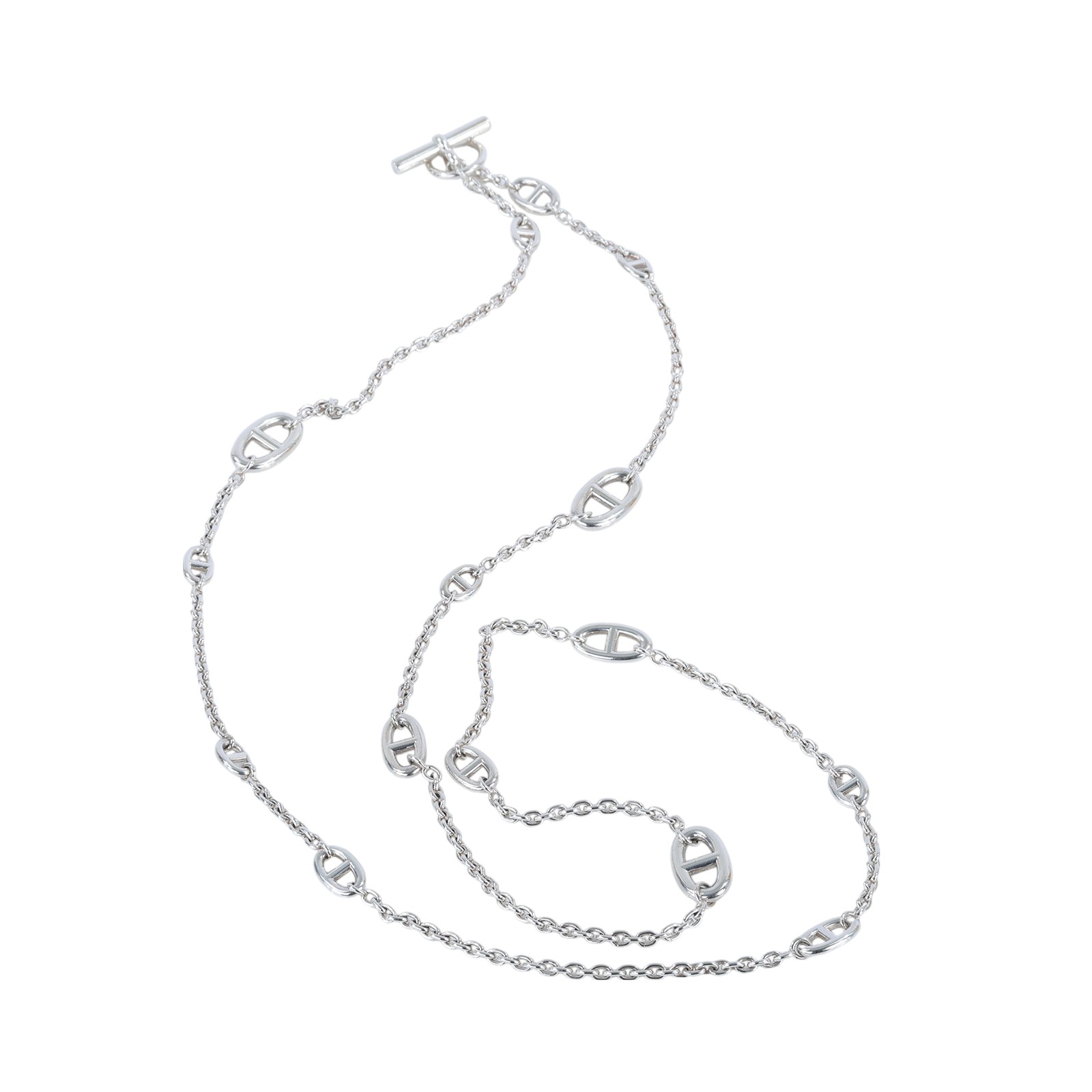 愛馬仕 Hermès Farandole 豬鼻子 長項鍊 H104568Bv00 23AB579151 豬鼻長鍊 原廠盒子/購買證明