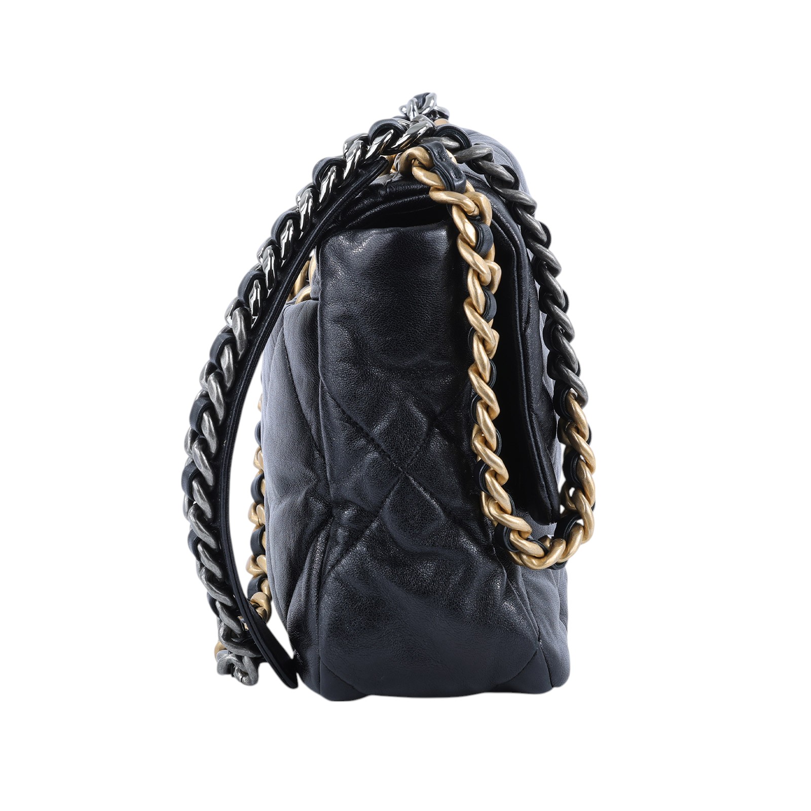 香奈兒 CHANEL 19 大型口蓋包 AS1161 黑19包 30CM 原廠盒子/防塵袋/保證卡