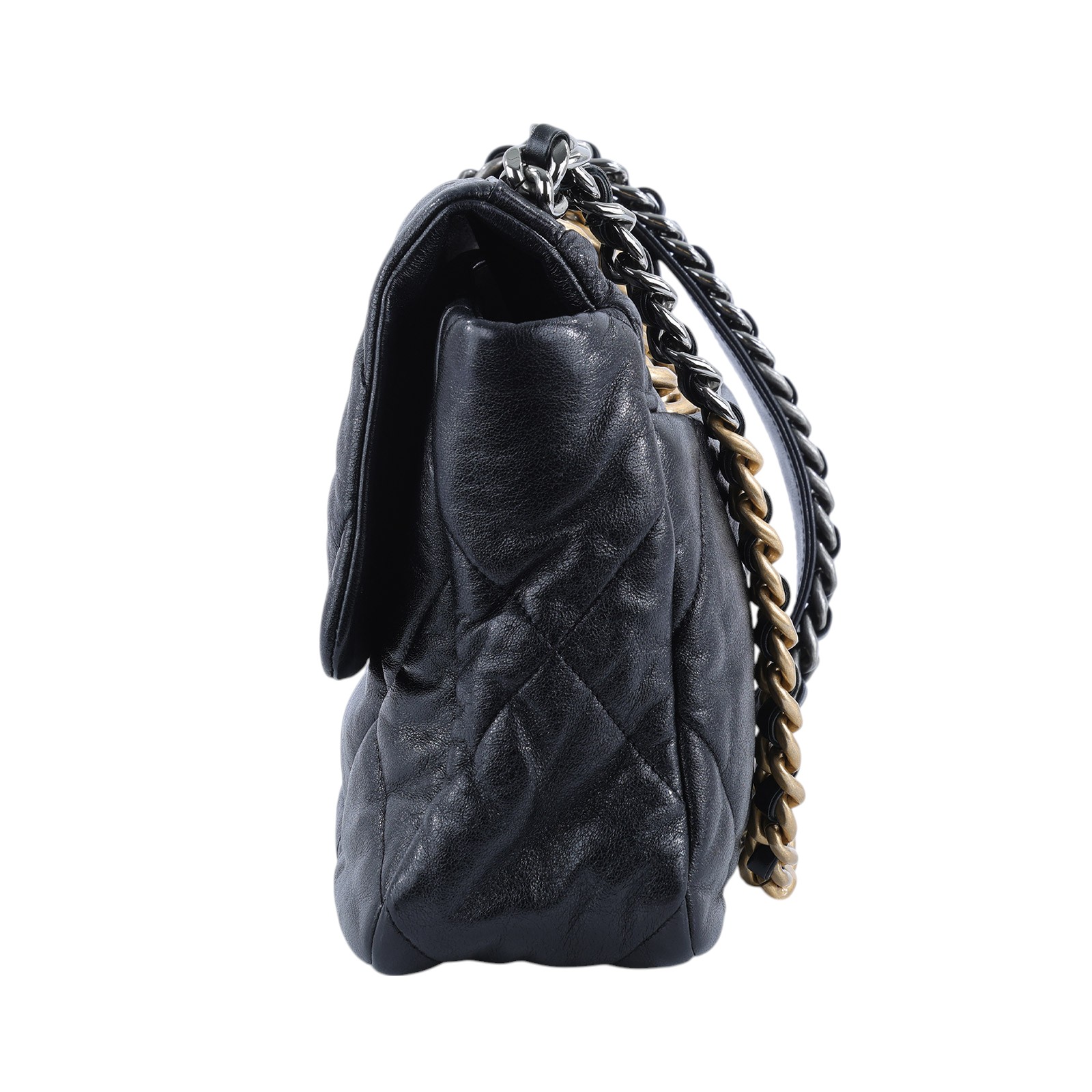 香奈兒 CHANEL 19 大型口蓋包 AS1161 黑19包 30CM 原廠盒子/防塵袋/保證卡