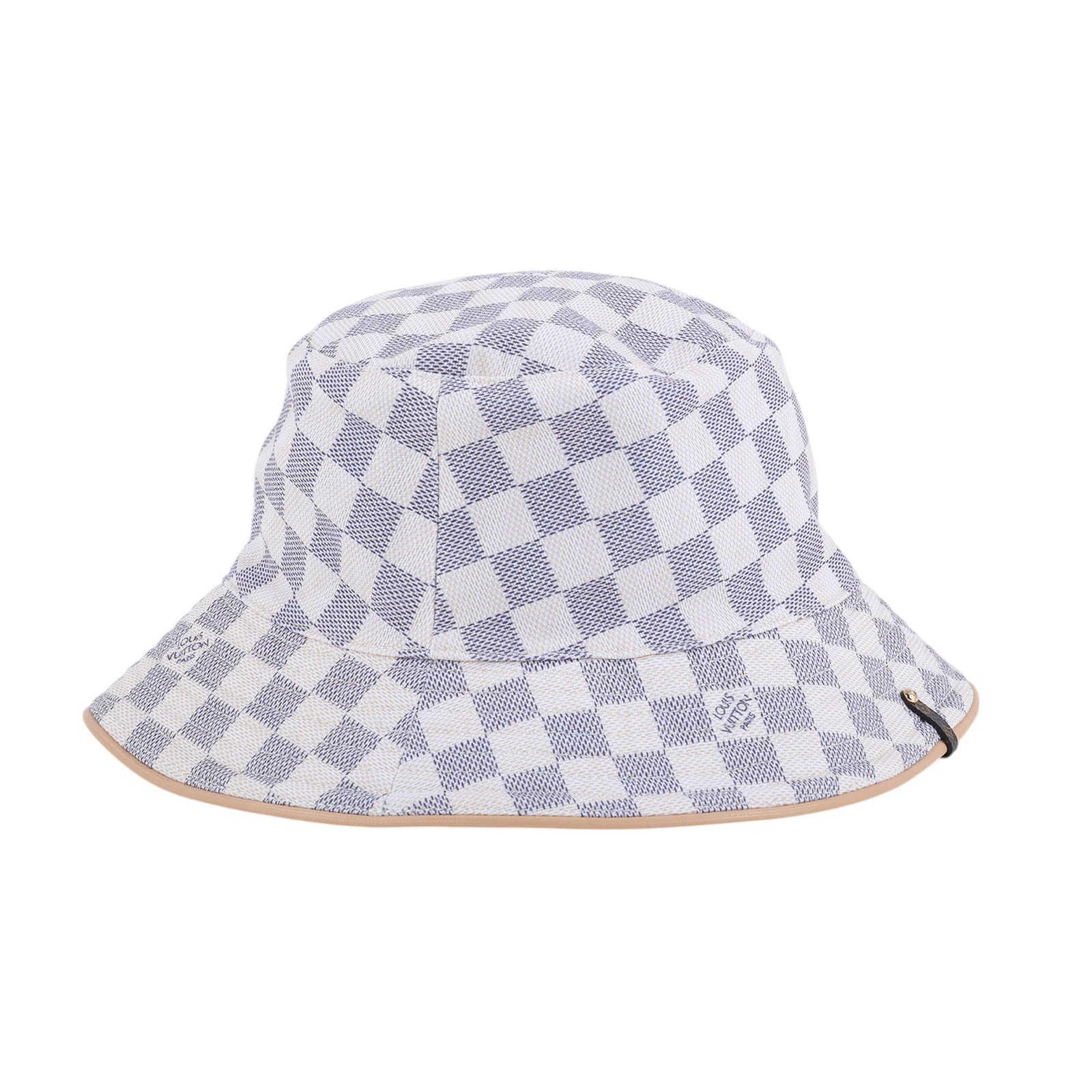 路易威登 LOUIS VUITTON 漁夫帽 M76788 白棋盤漁夫帽 #S 無附屬品