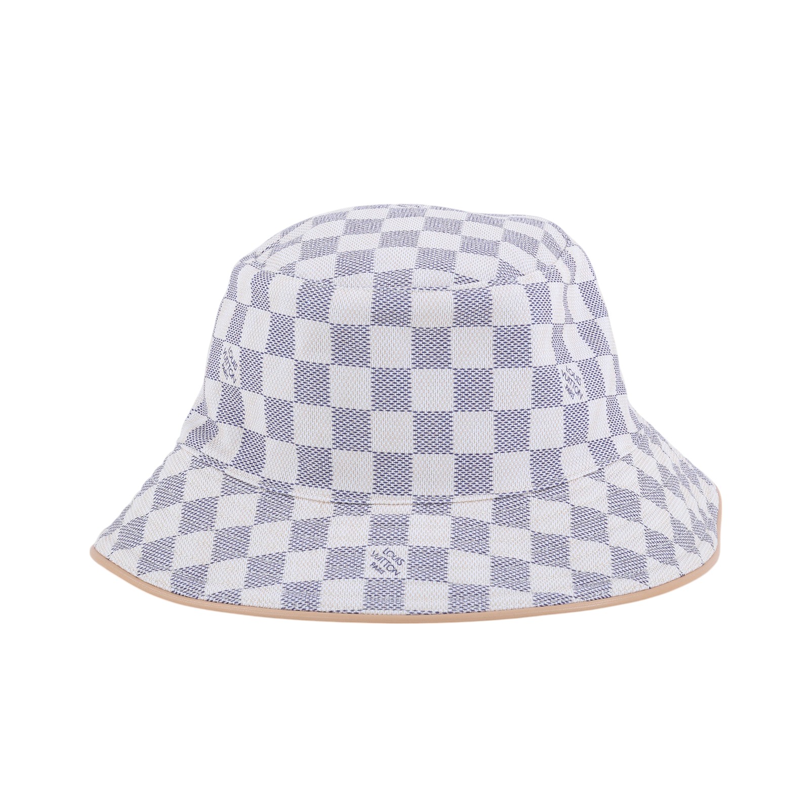 路易威登 LOUIS VUITTON 漁夫帽 M76788 白棋盤漁夫帽 #S 無附屬品