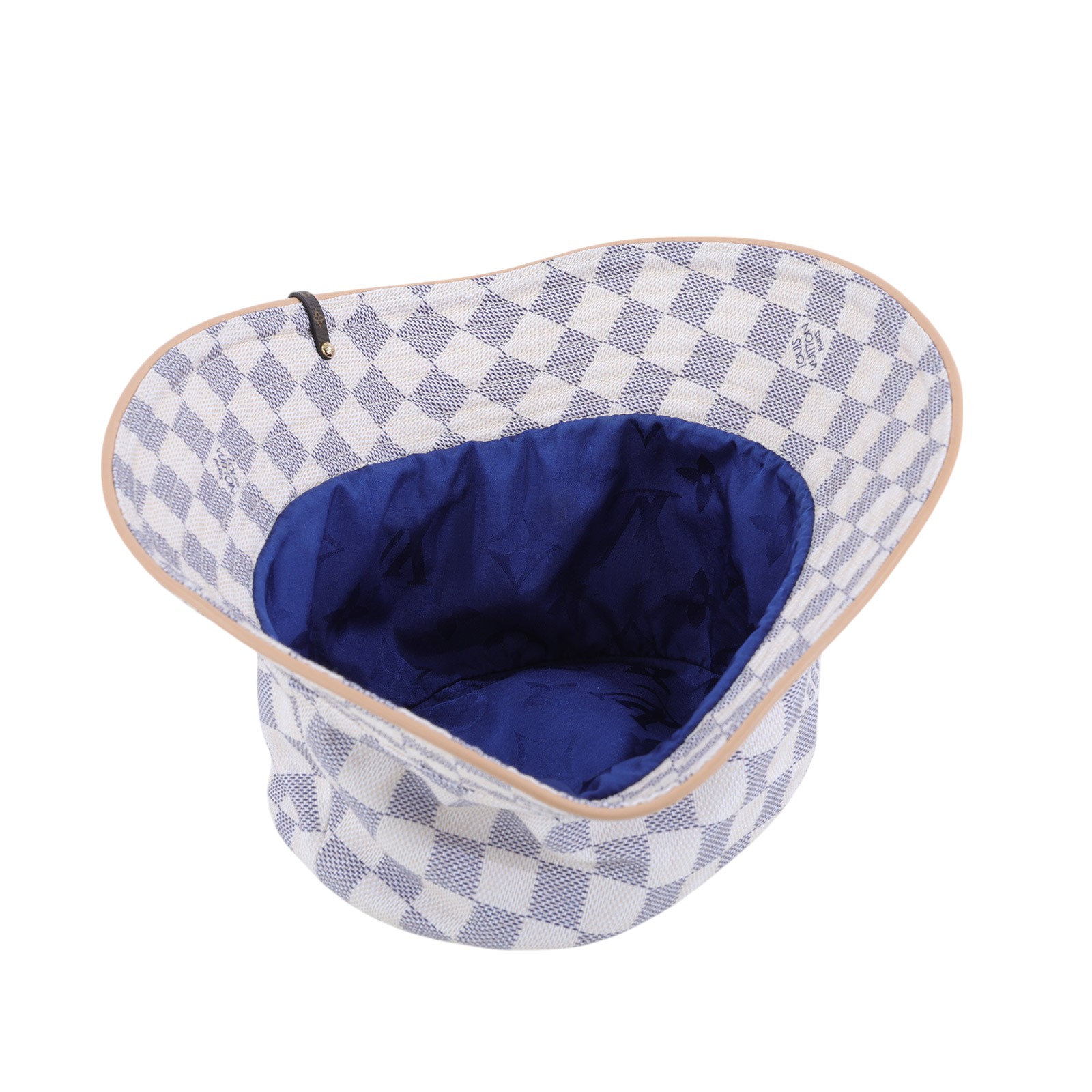 路易威登 LOUIS VUITTON 漁夫帽 M76788 白棋盤漁夫帽 #S 無附屬品