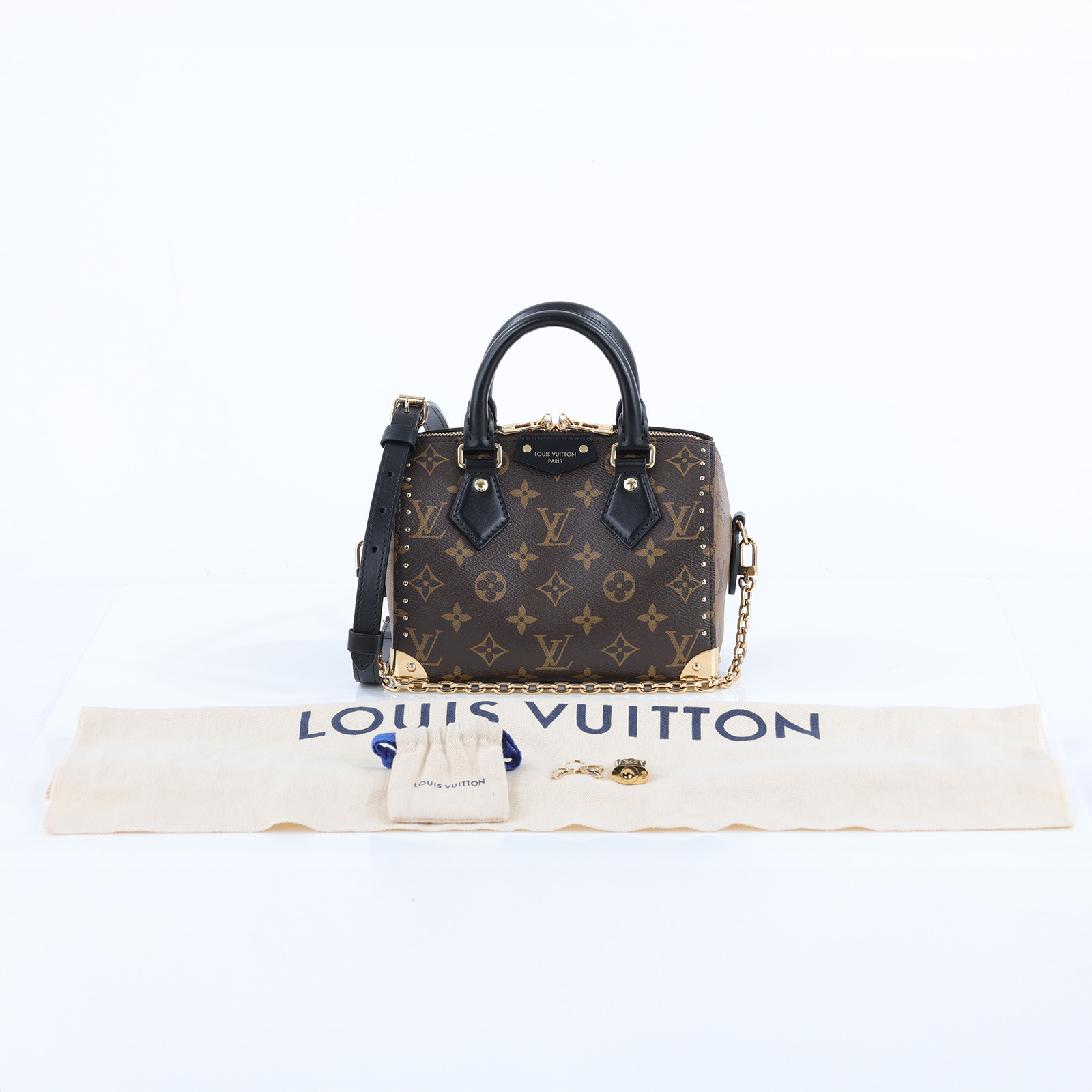 路易威登 LOUIS VUITTON Cruise 2025 系列 Speedy Trunk 20 手提 波士頓包 M13146 晶片款  防塵袋