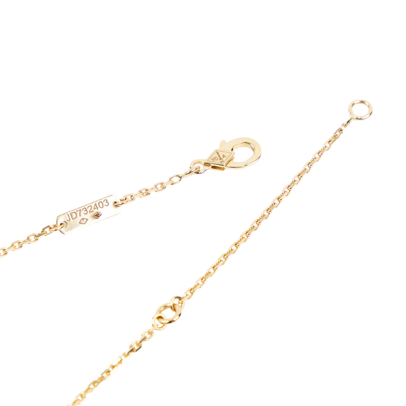 梵克雅寶 Van Cleef & Arpels Vintage Alhambra 吊墜 小型 VCARD38500 紅玉髓幸運草項鍊 原廠盒子/證書/購買證明