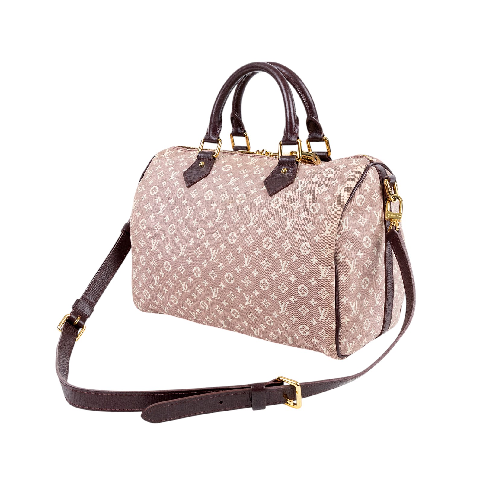 路易威登 LOUIS VUITTON Speedy 30 手提波士頓包 Idylle M56704 棕褐色丹寧SPEEDY30 防塵袋