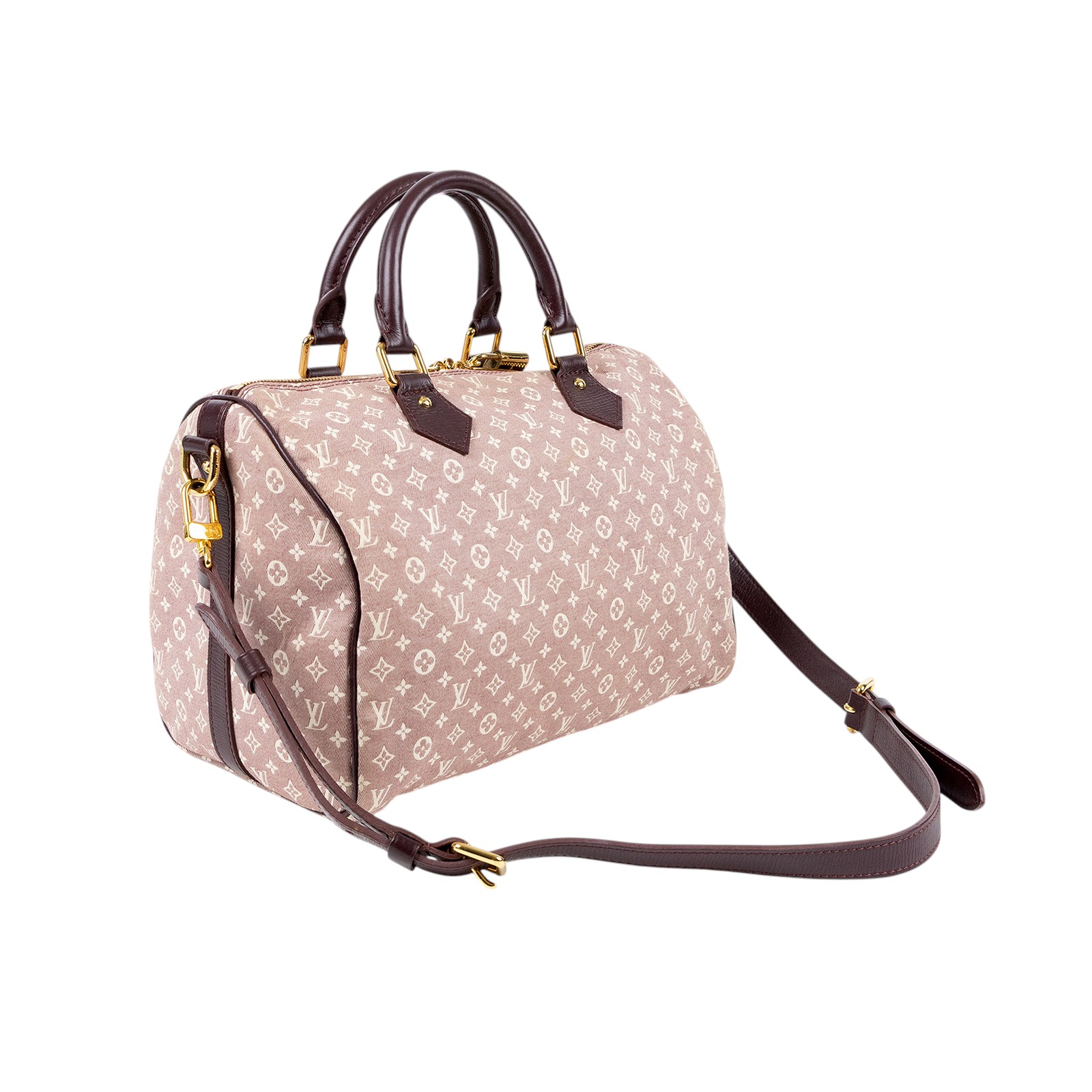 路易威登 LOUIS VUITTON Speedy 30 手提波士頓包 Idylle M56704 棕褐色丹寧SPEEDY30 防塵袋