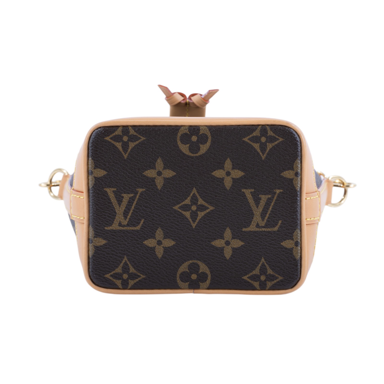 路易威登 LOUIS VUITTON Nano Noé 原花 束口水桶包 M81266 晶片款 原花NANO NOE 水桶包 原廠盒子/防塵袋