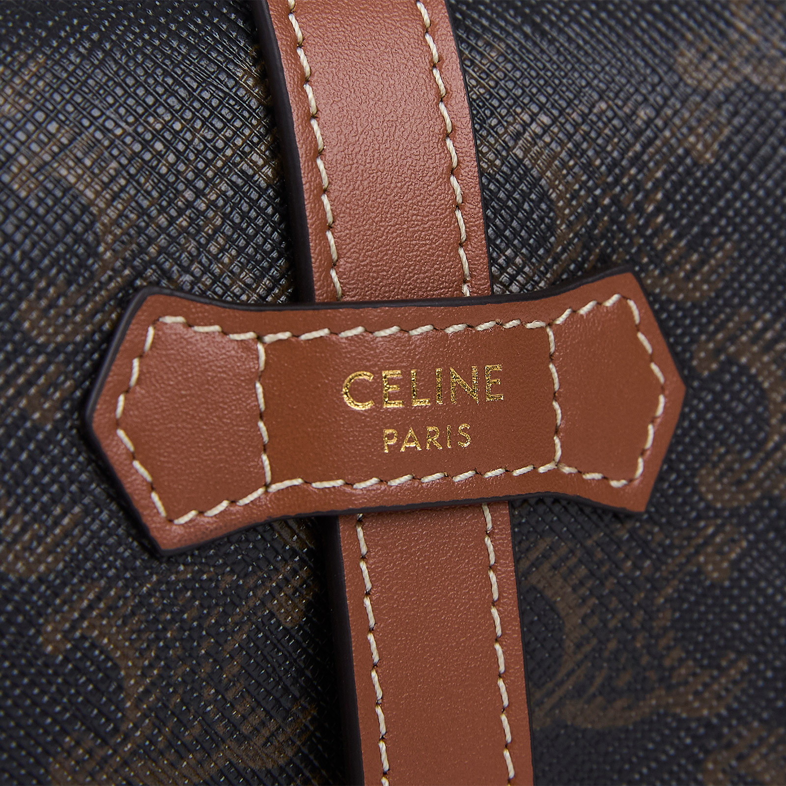 思琳 CELINE Triomphe 帆布 小牛皮 珠寶收納袋 4M0962DIU TRIOMPHE 老花帆布珠寶收納袋 防塵袋