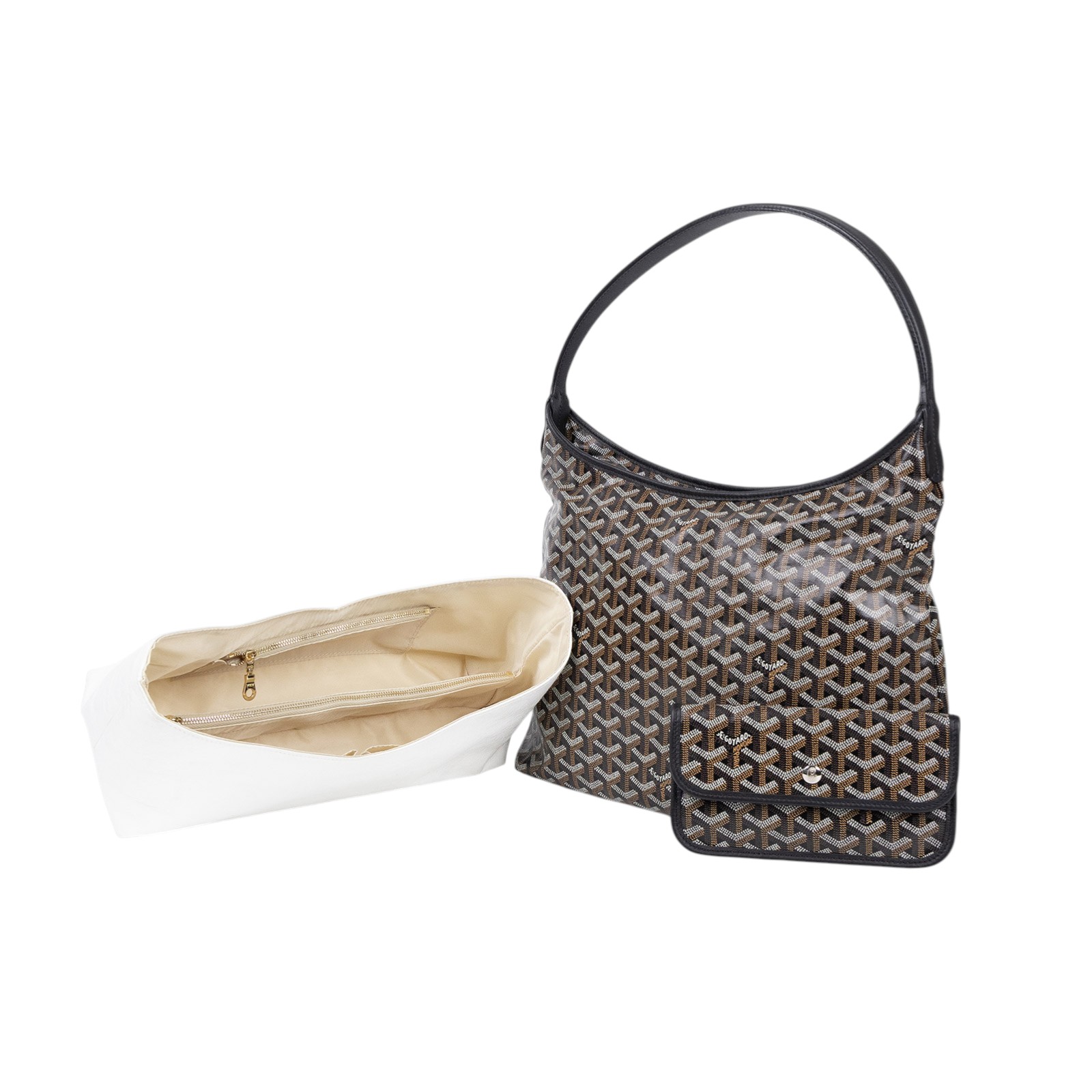 高雅德 GOYARD Bohème Hobo Bag PM 托特包 BOHEMEPMLTYCL01P 黑色HOBO 防塵袋/購買證明