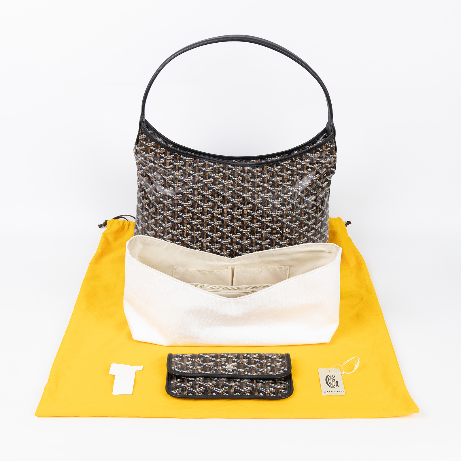 高雅德 GOYARD Bohème Hobo Bag PM 托特包 BOHEMEPMLTYCL01P 黑色HOBO 防塵袋/購買證明